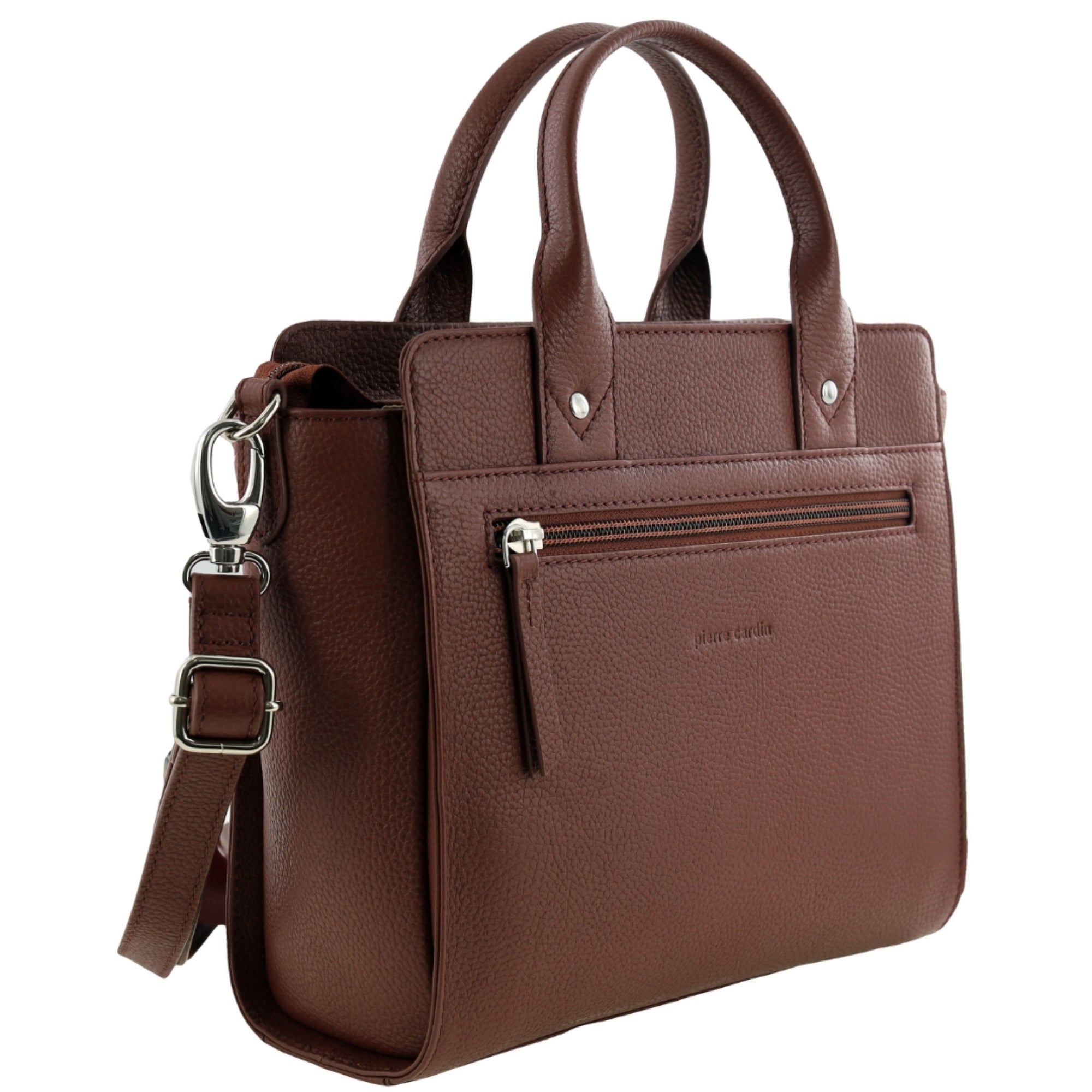 Pierre Cardin Ladies Leather Mini Tote Crossbody Bag