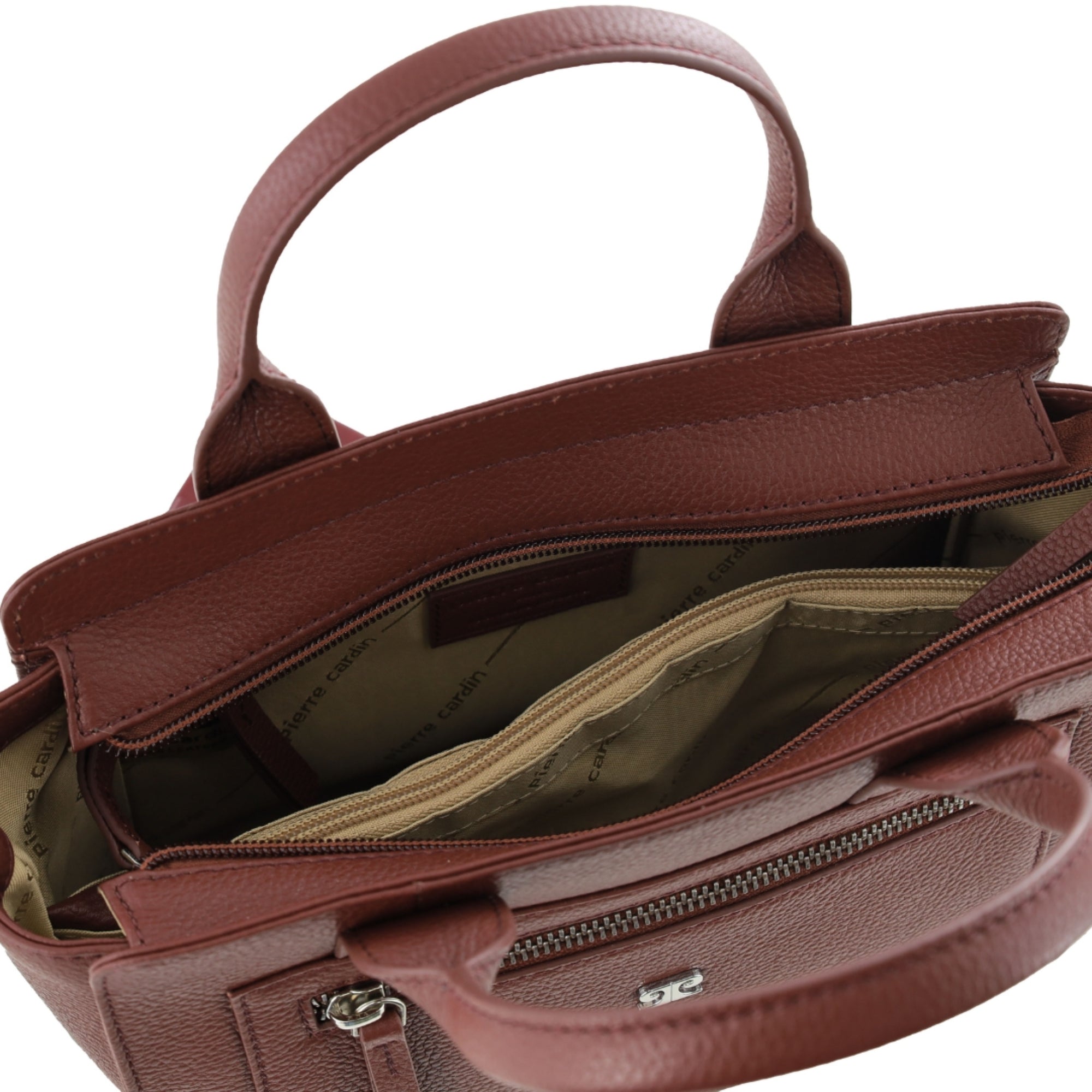 Pierre Cardin Ladies Leather Mini Tote Crossbody Bag