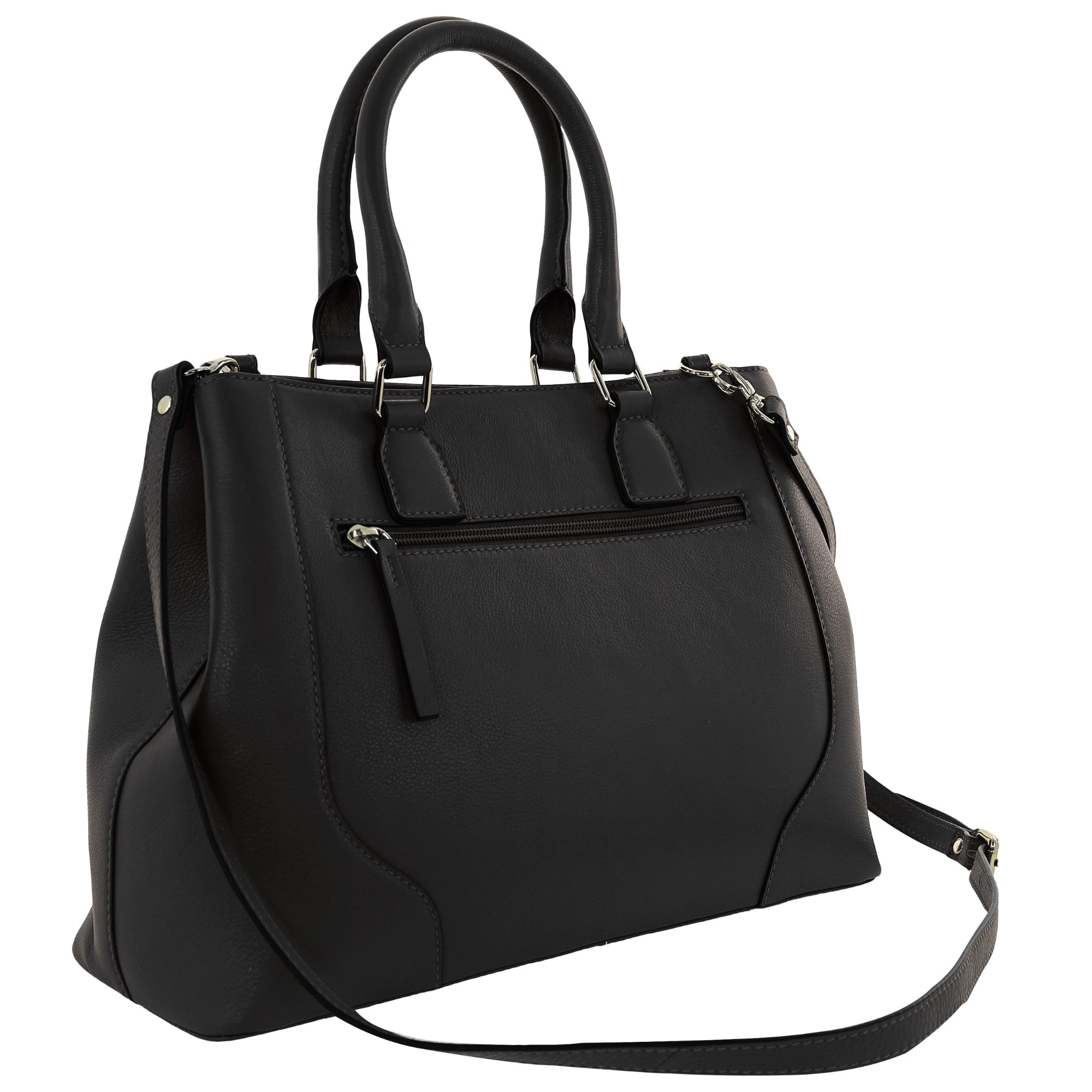 Pierre Cardin Ladies Leather Tote with Detachable Strap