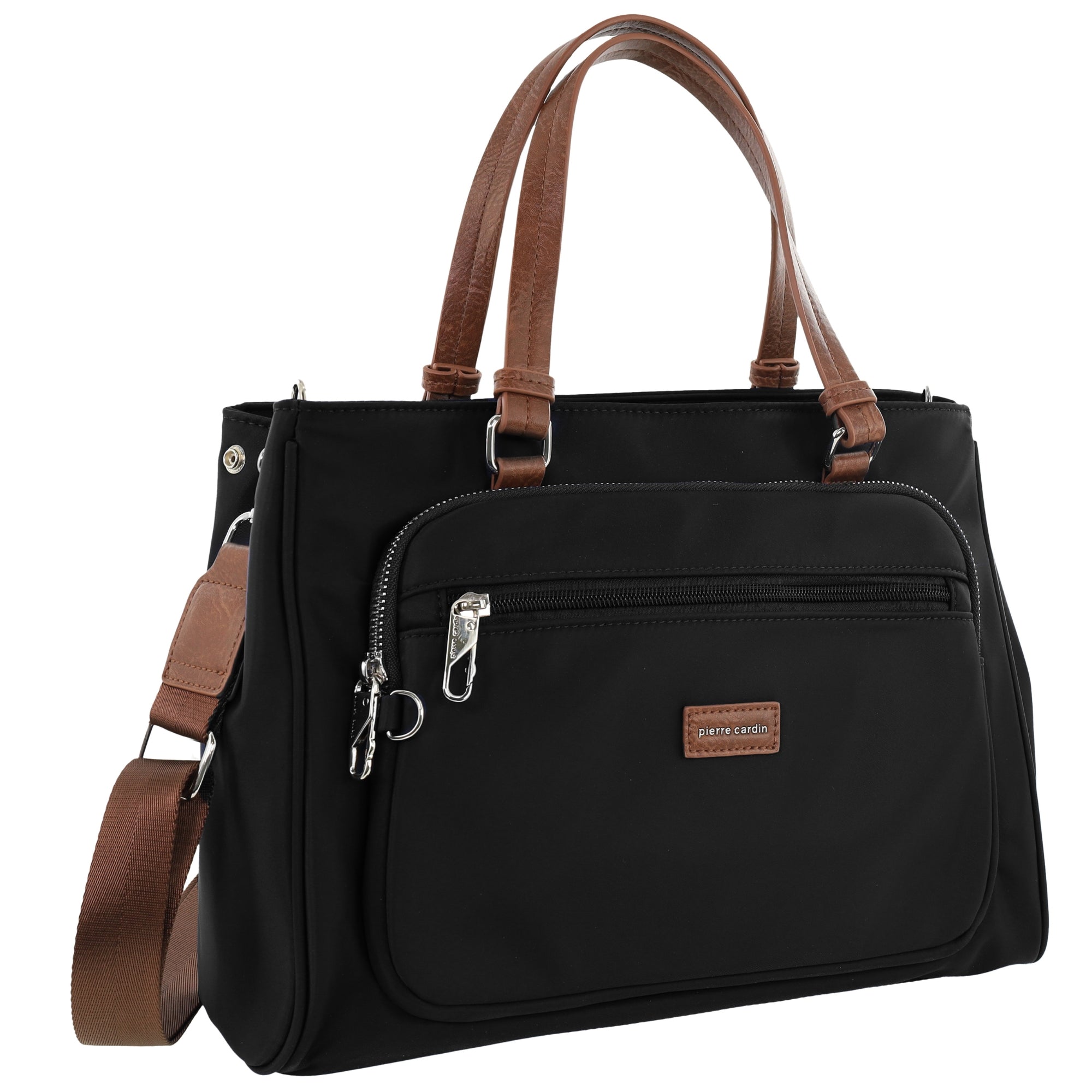 Pierre Cardin RFID Anti-Theft Nylon Mini Tote with Crossbody