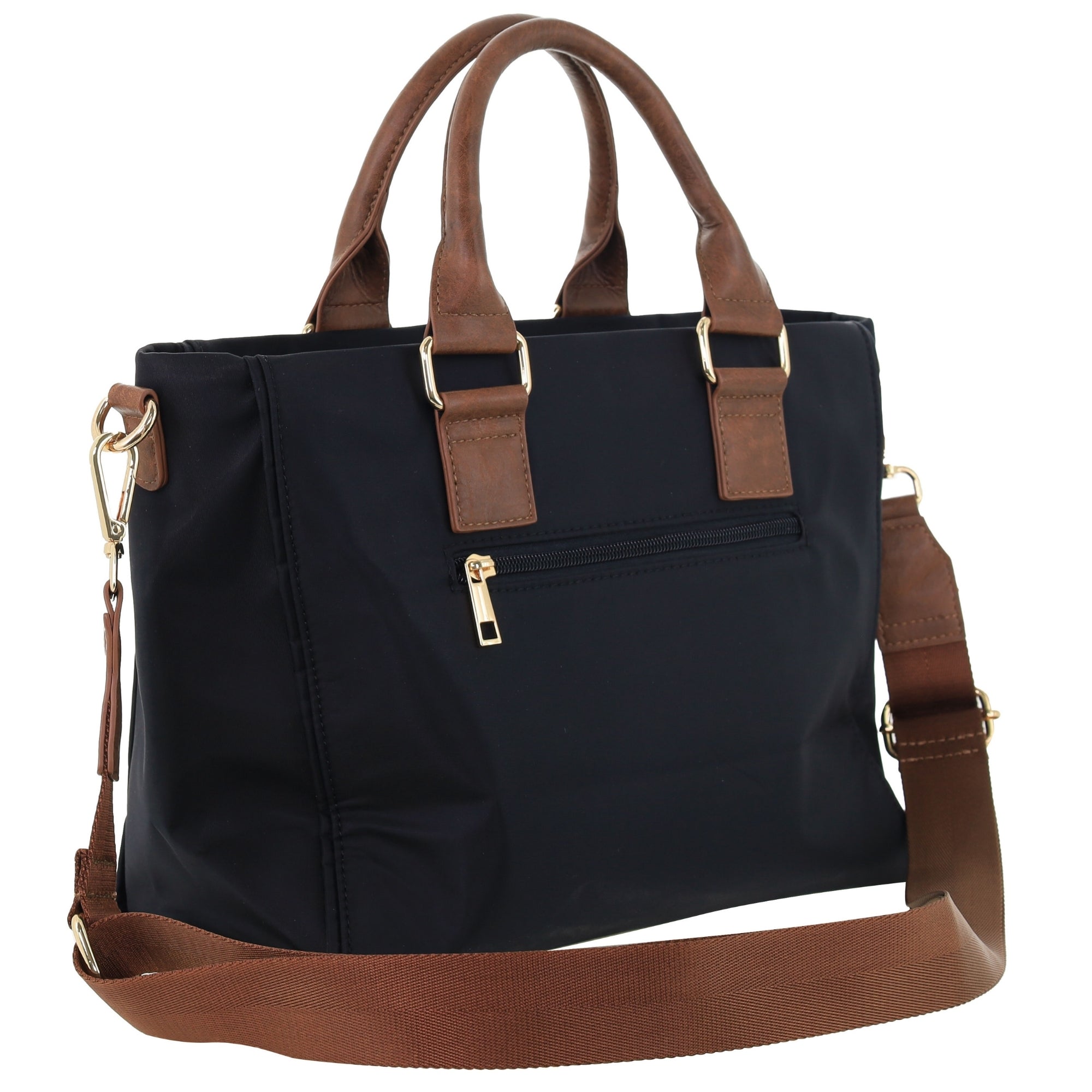 Pierre Cardin RFID Lightweight Nylon Mini Tote with Crossbody