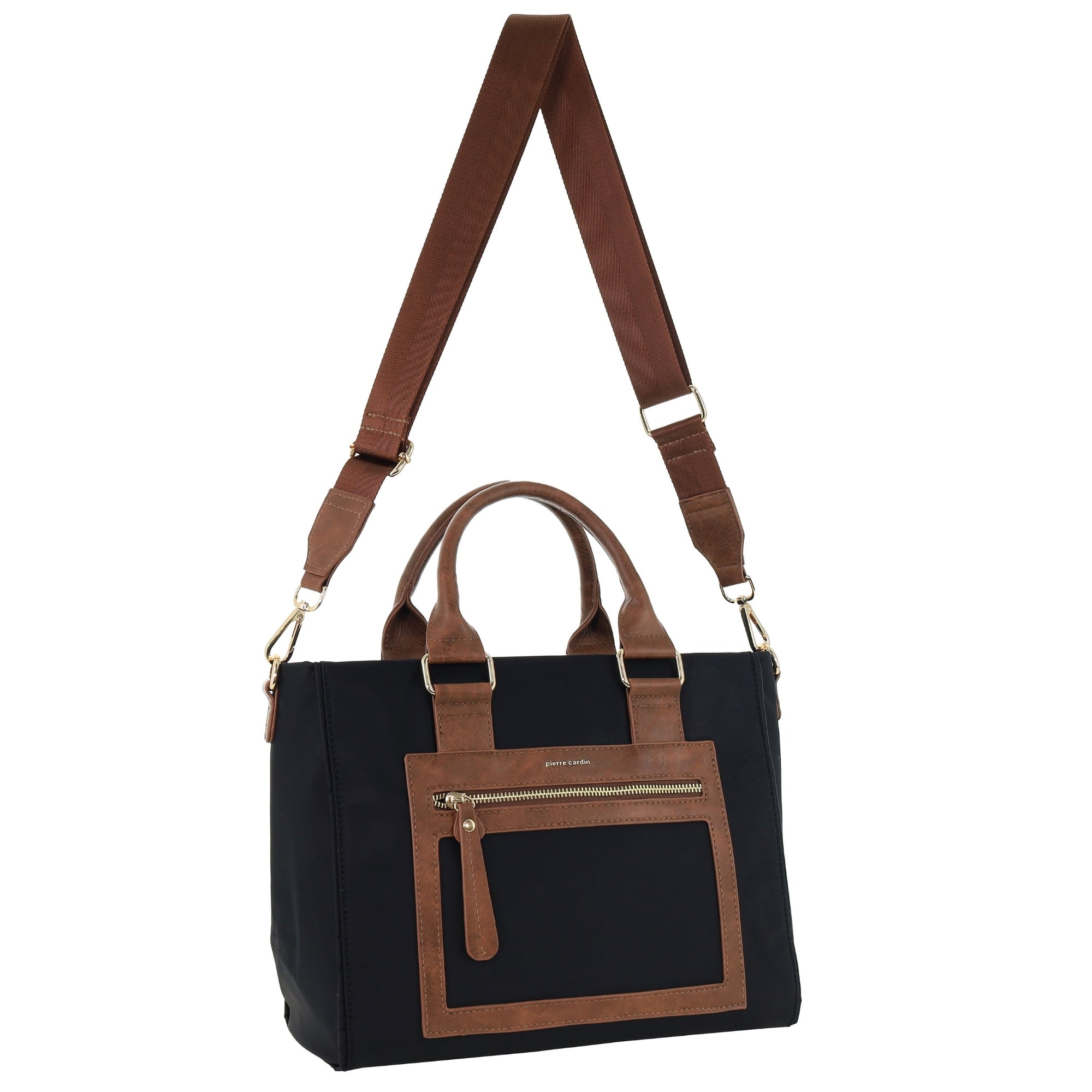 Pierre Cardin RFID Lightweight Nylon Mini Tote with Crossbody