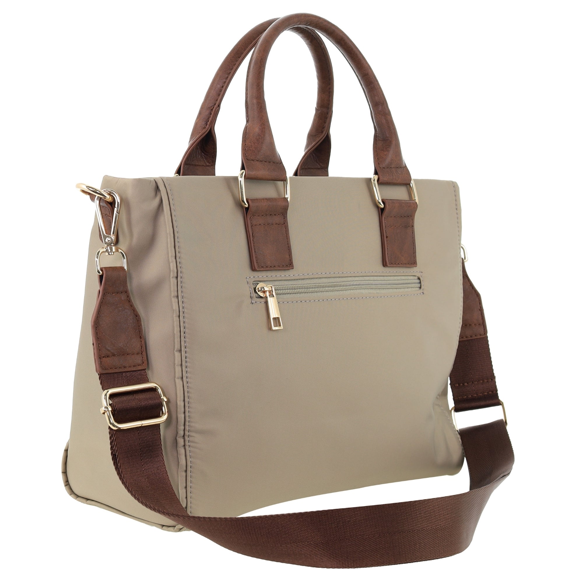 Pierre Cardin RFID Lightweight Nylon Mini Tote with Crossbody