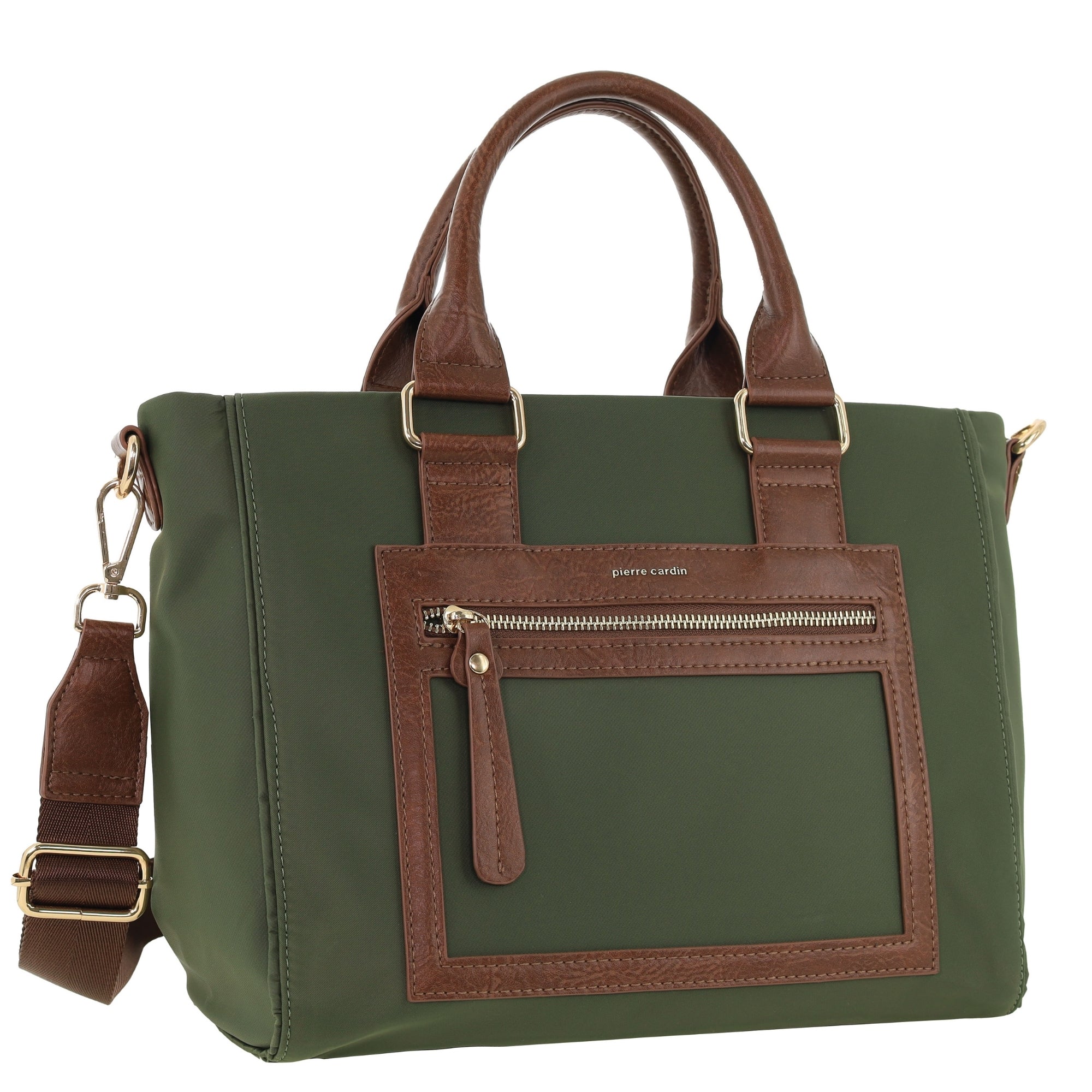 Pierre Cardin RFID Lightweight Nylon Mini Tote with Crossbody