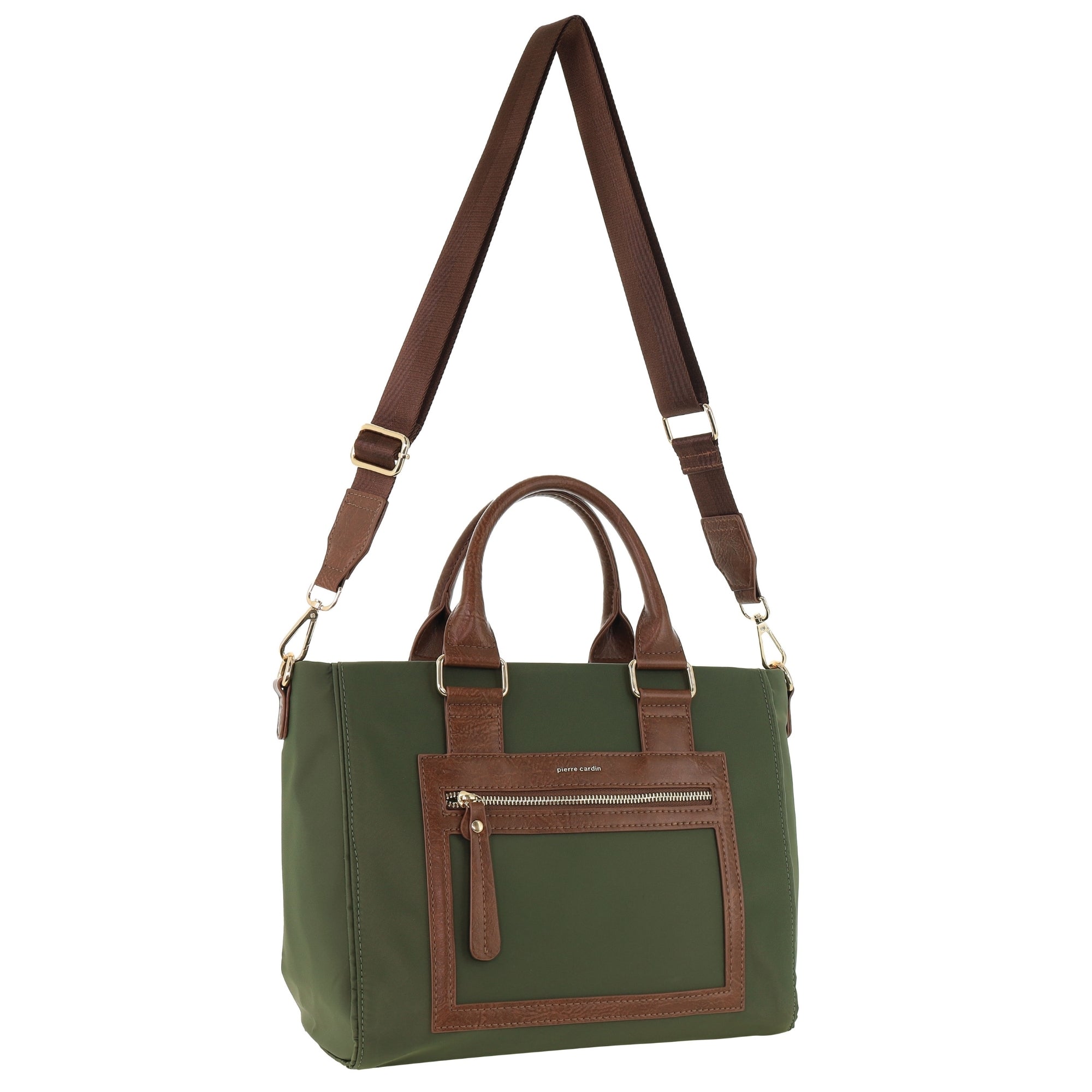 Pierre Cardin RFID Lightweight Nylon Mini Tote with Crossbody