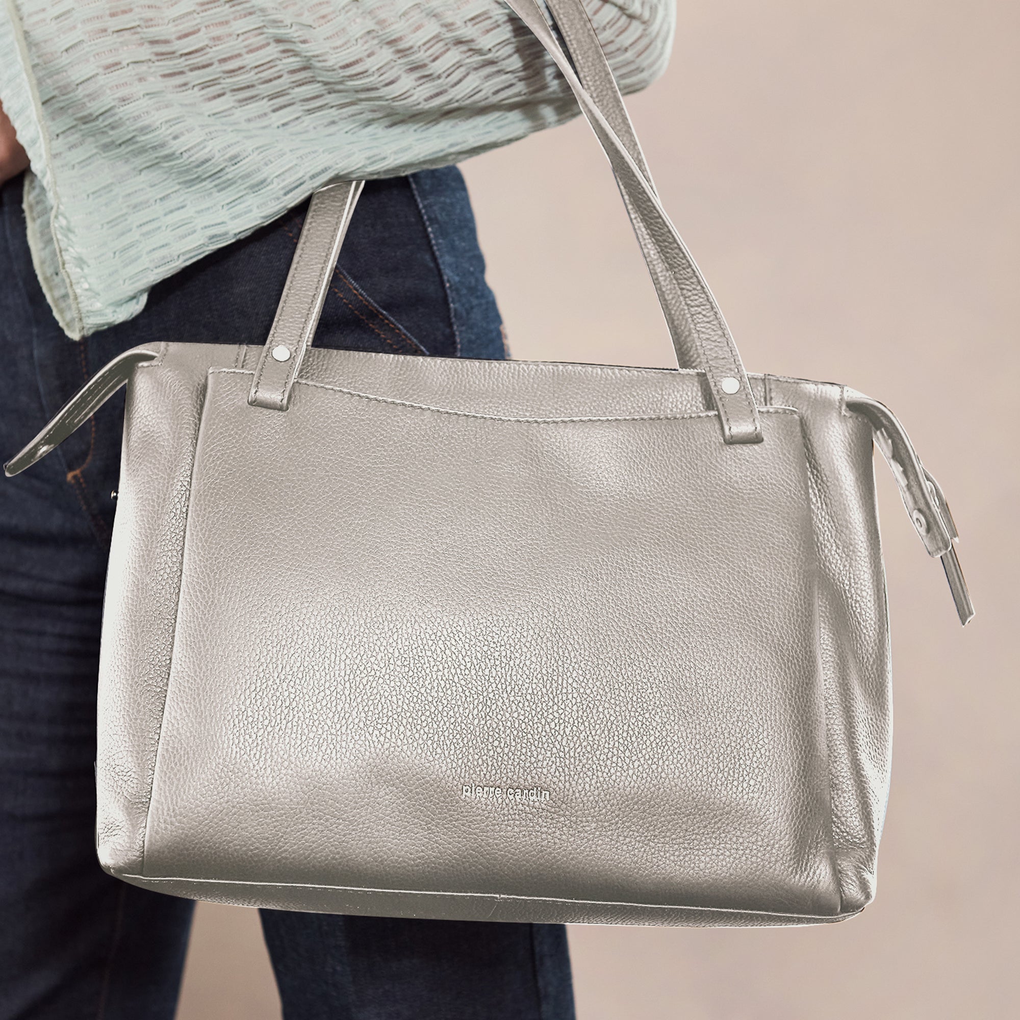 Pierre Cardin Leather Tote Bag