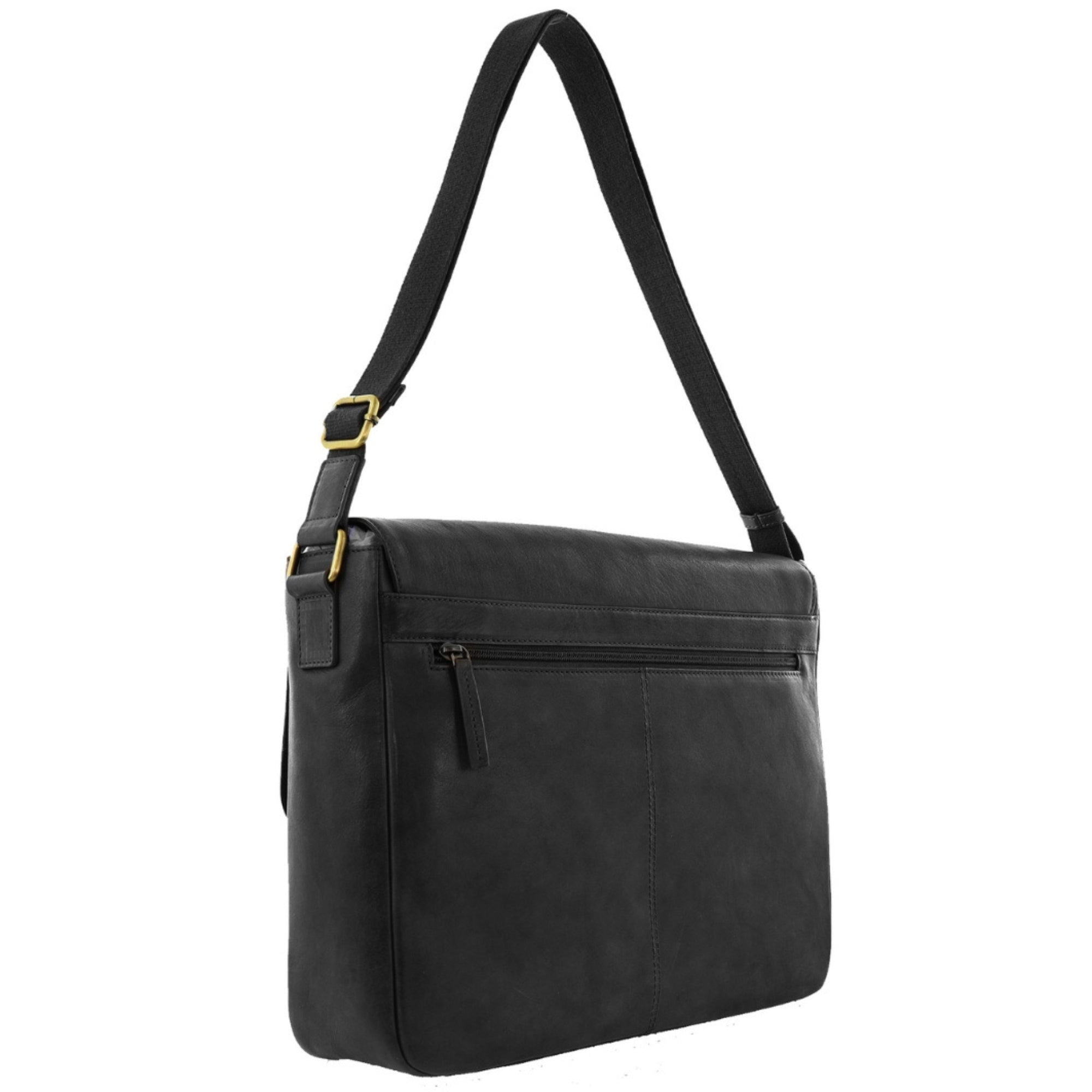Pierre Cardin Mens Leather Messenger Bag