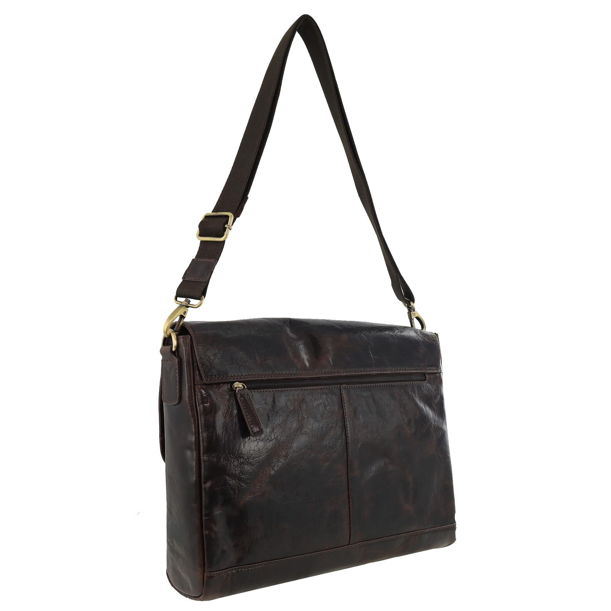Pierre Cardin Men's Leather Computer Bag