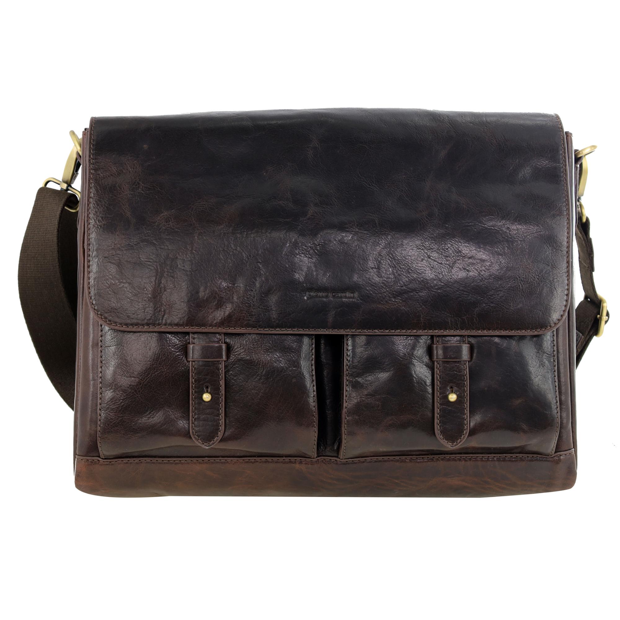 Pierre Cardin Men's Leather Computer Bag