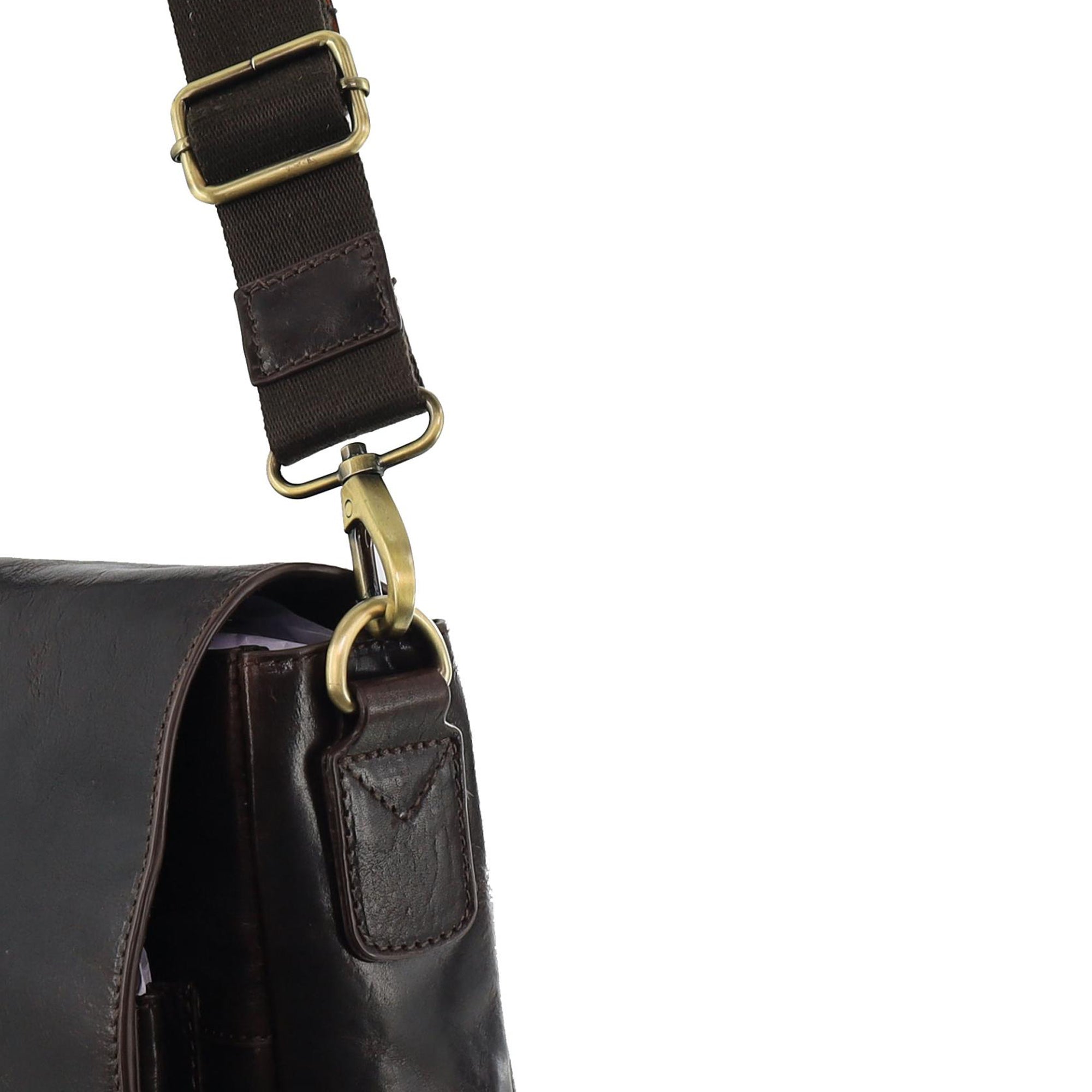 Pierre Cardin Men's Leather Computer Bag