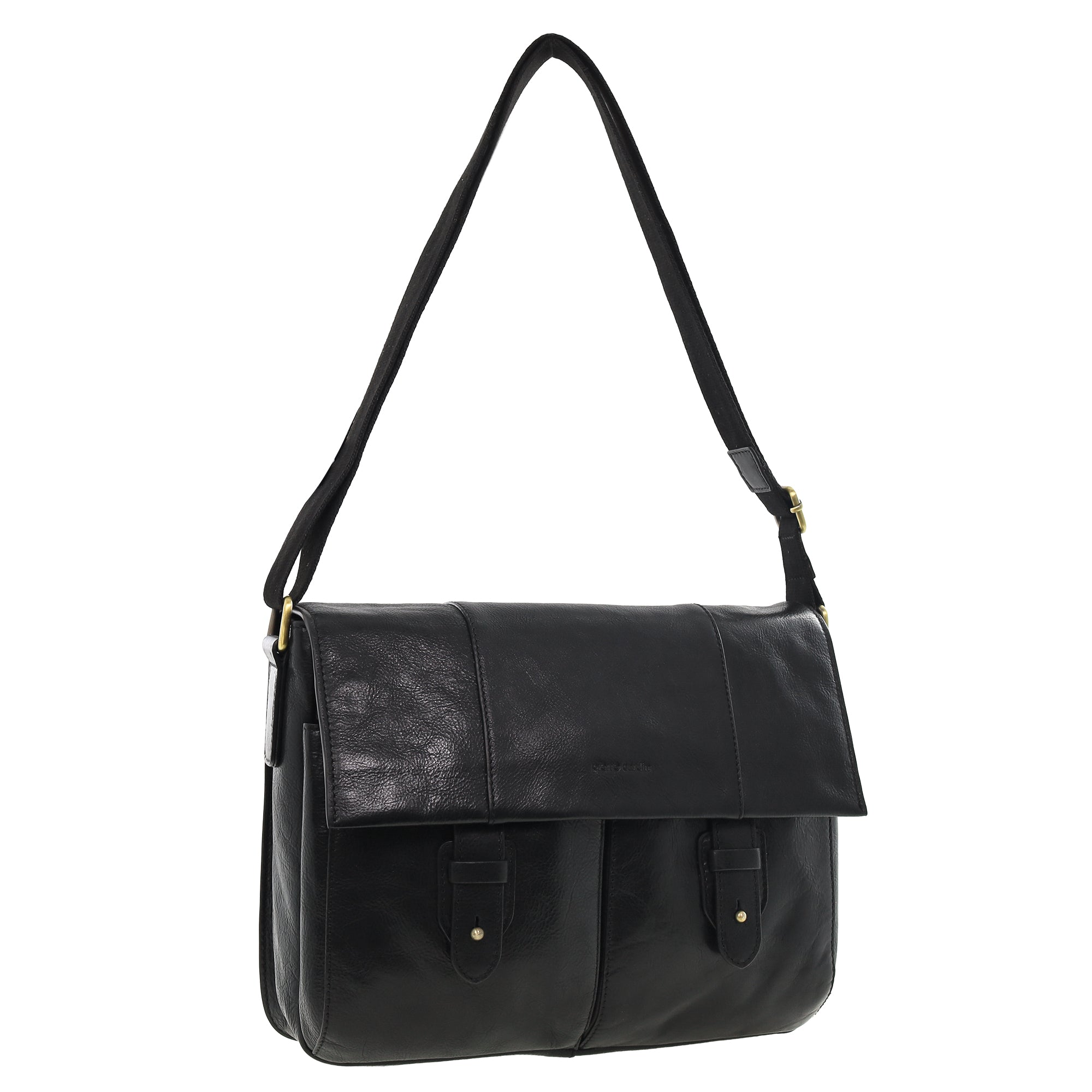 Pierre Cardin Men's Leather Messenger Bag