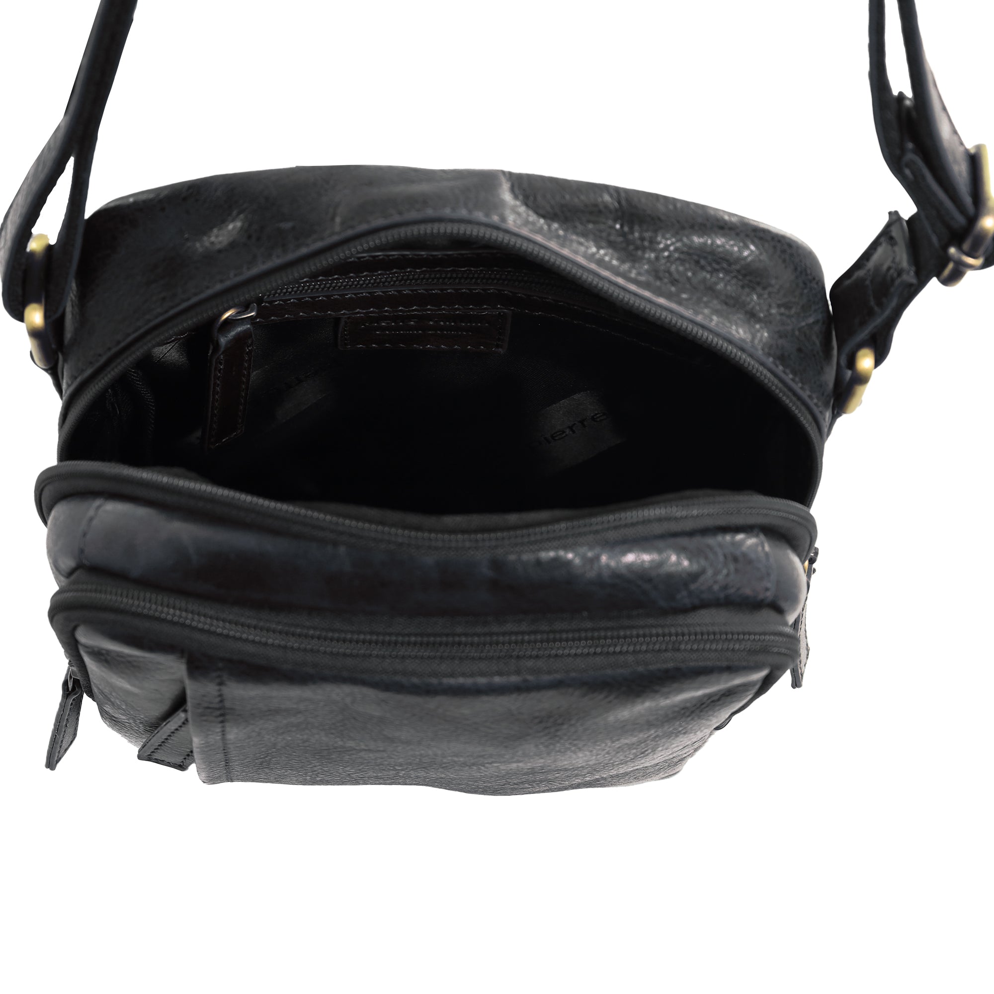 Pierre Cardin Men's Leather Classic Cross-Body Bag