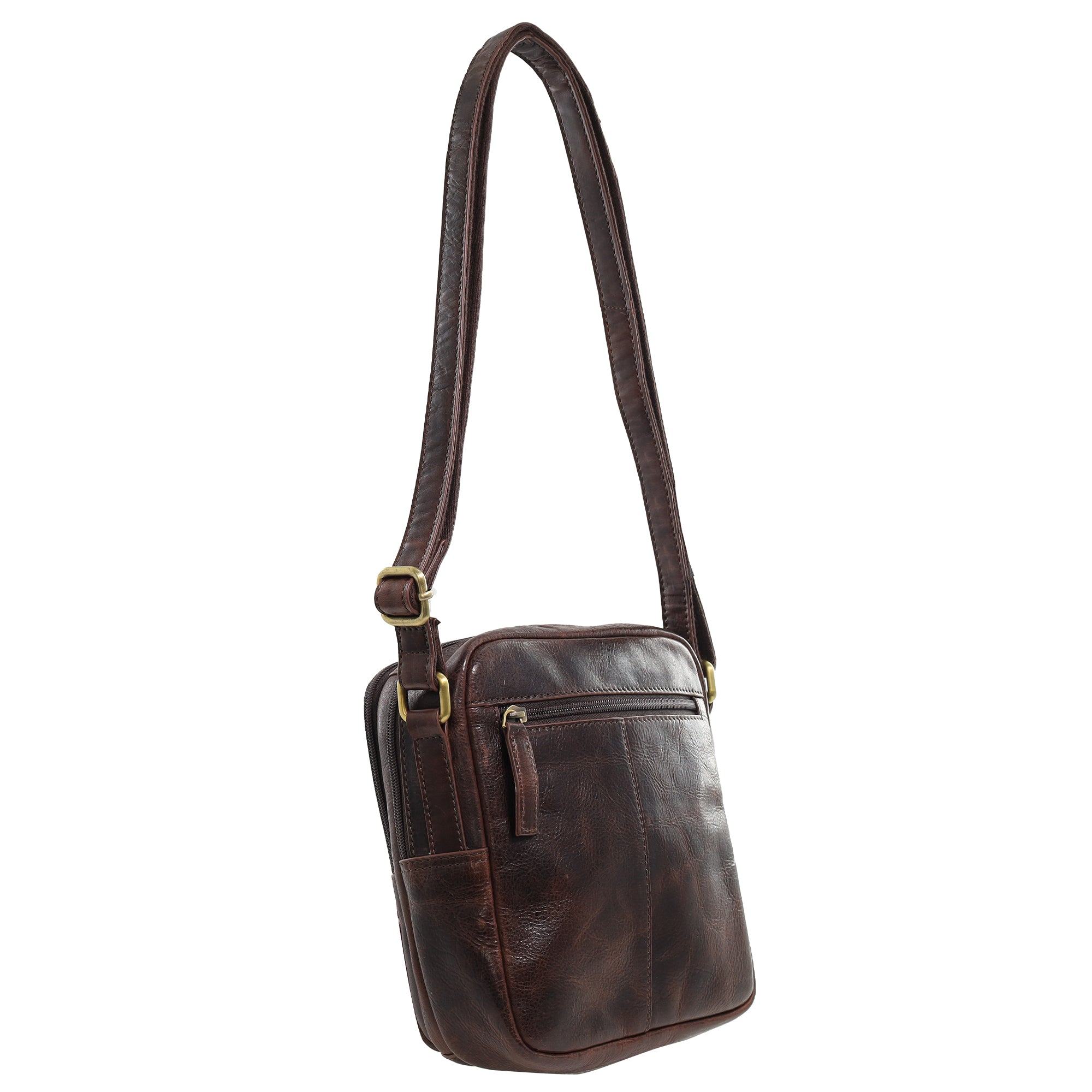 Pierre Cardin Men's Leather Classic Cross-Body Bag