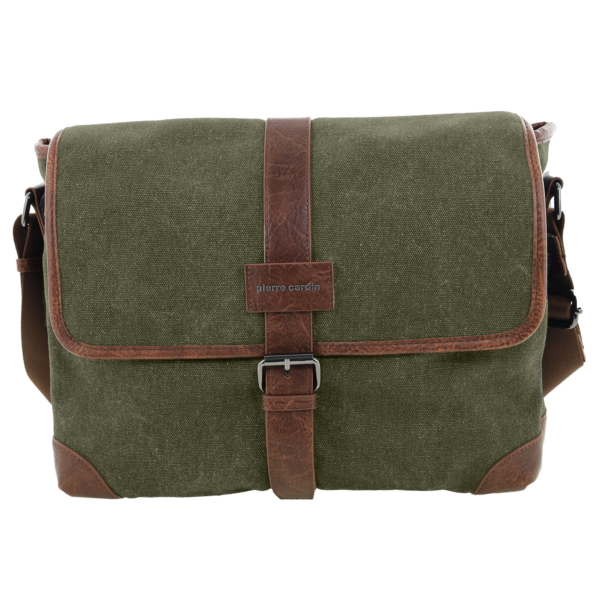 Pierre Cardin Canvas Messenger Bag