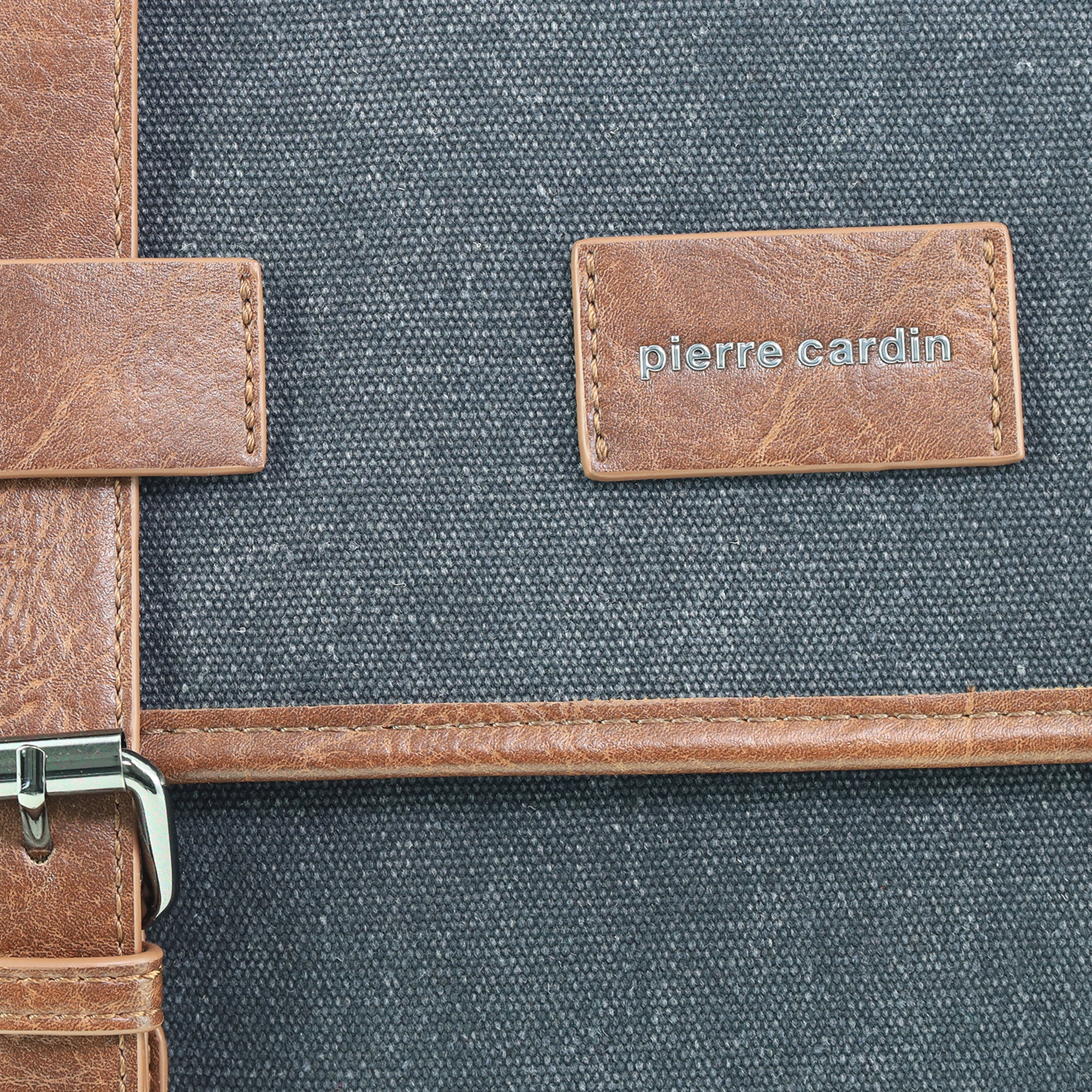 Pierre Cardin Canvas Laptop Satchel