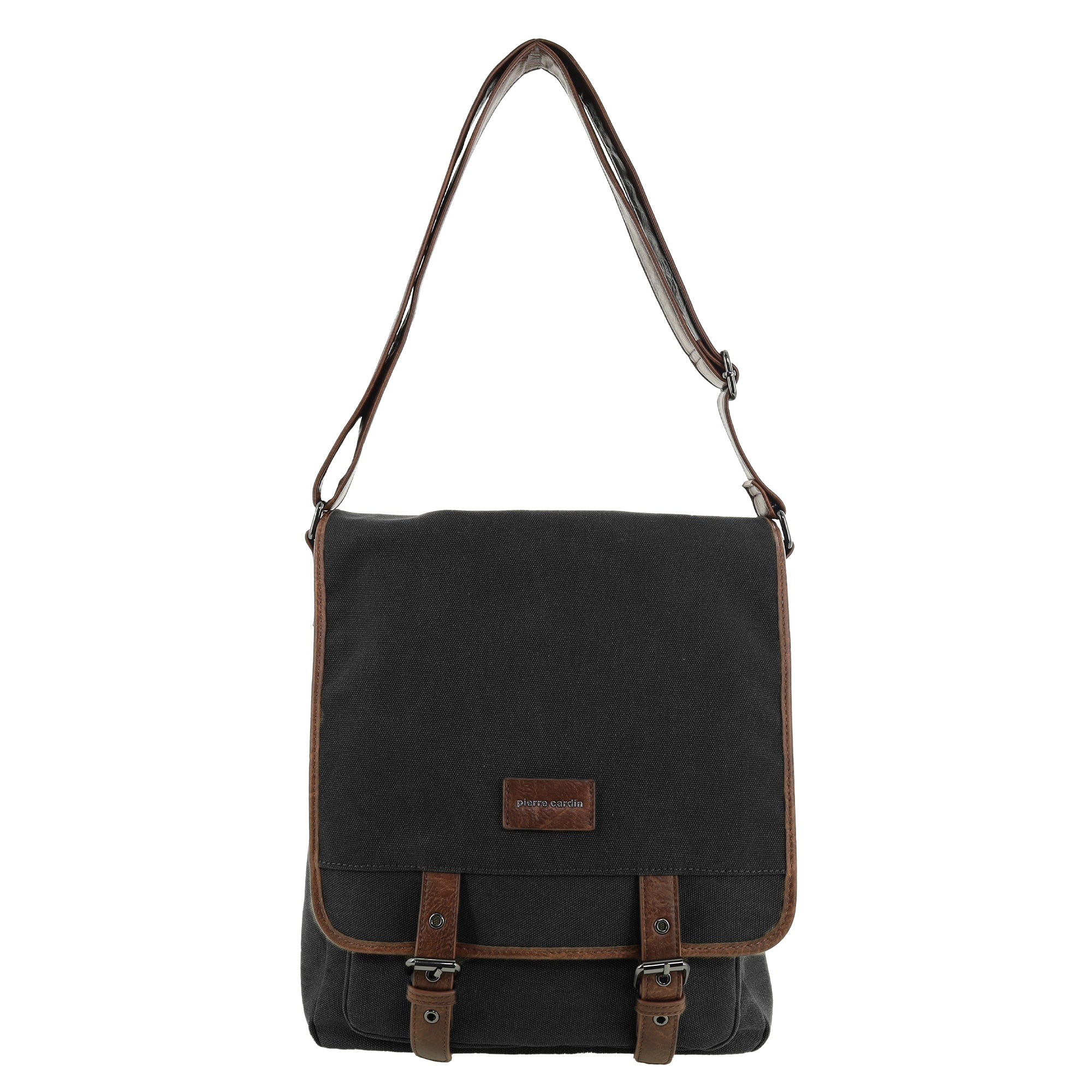 Pierre Cardin Canvas Buckle Satchel