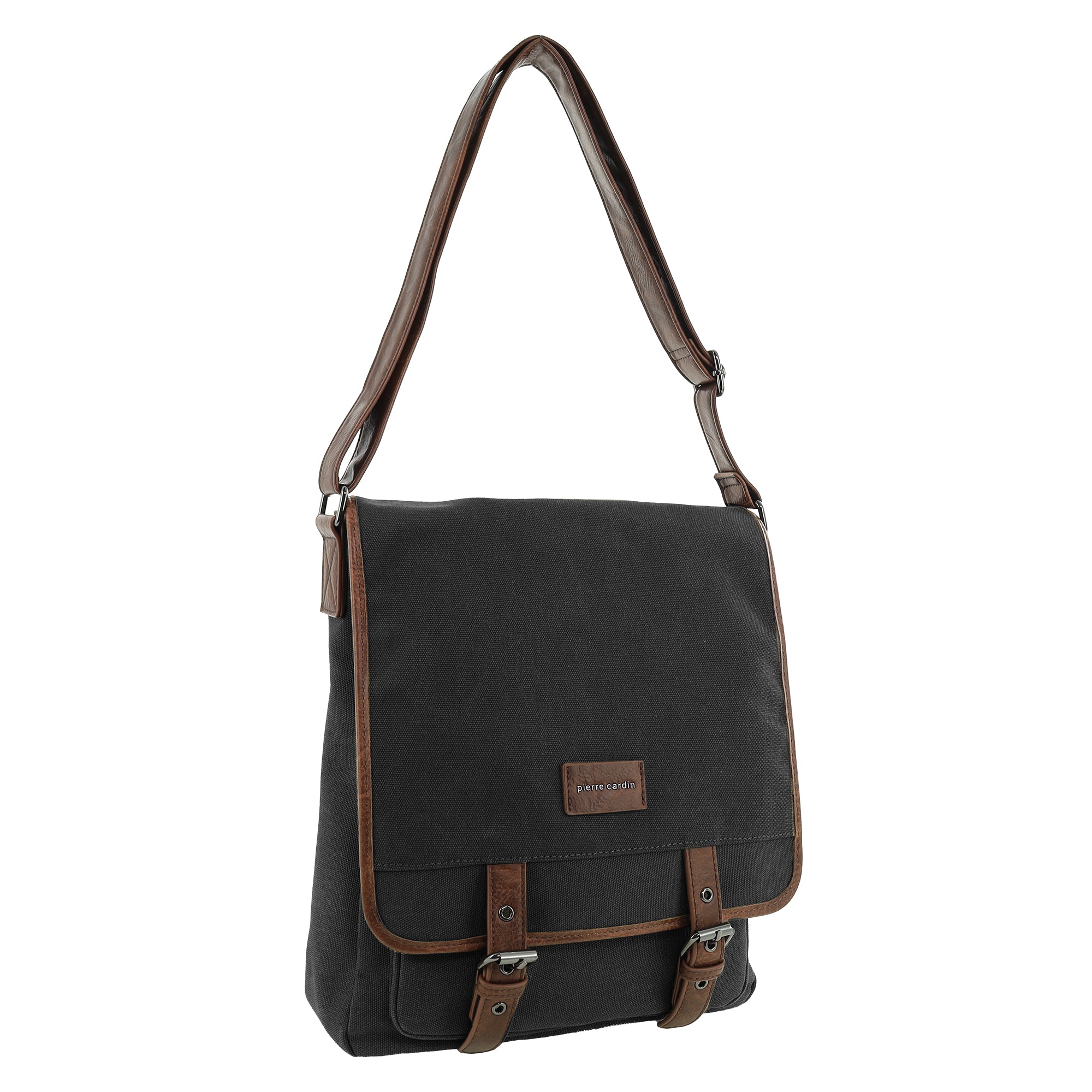 Pierre Cardin Canvas Buckle Satchel