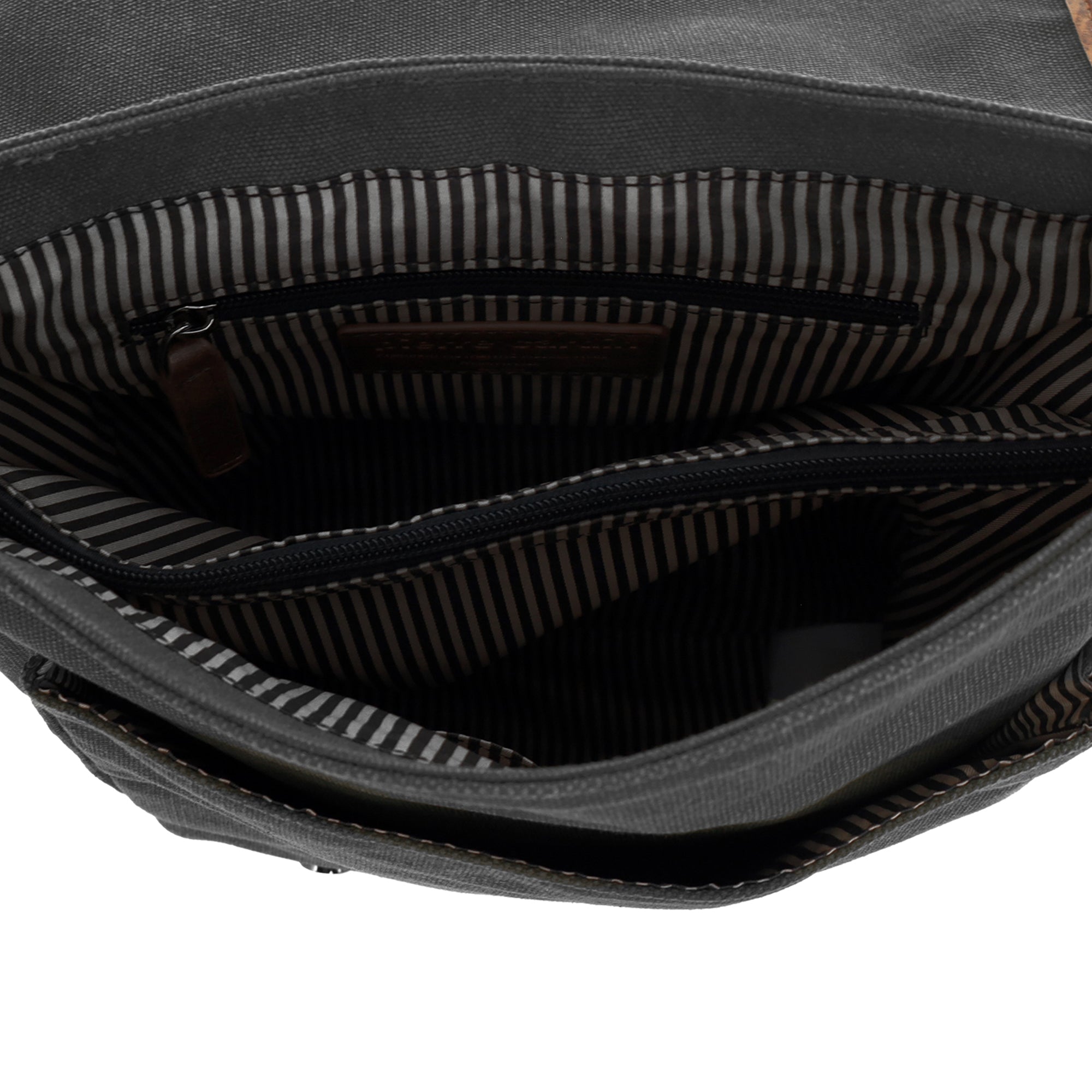 Pierre Cardin Canvas Buckle Satchel