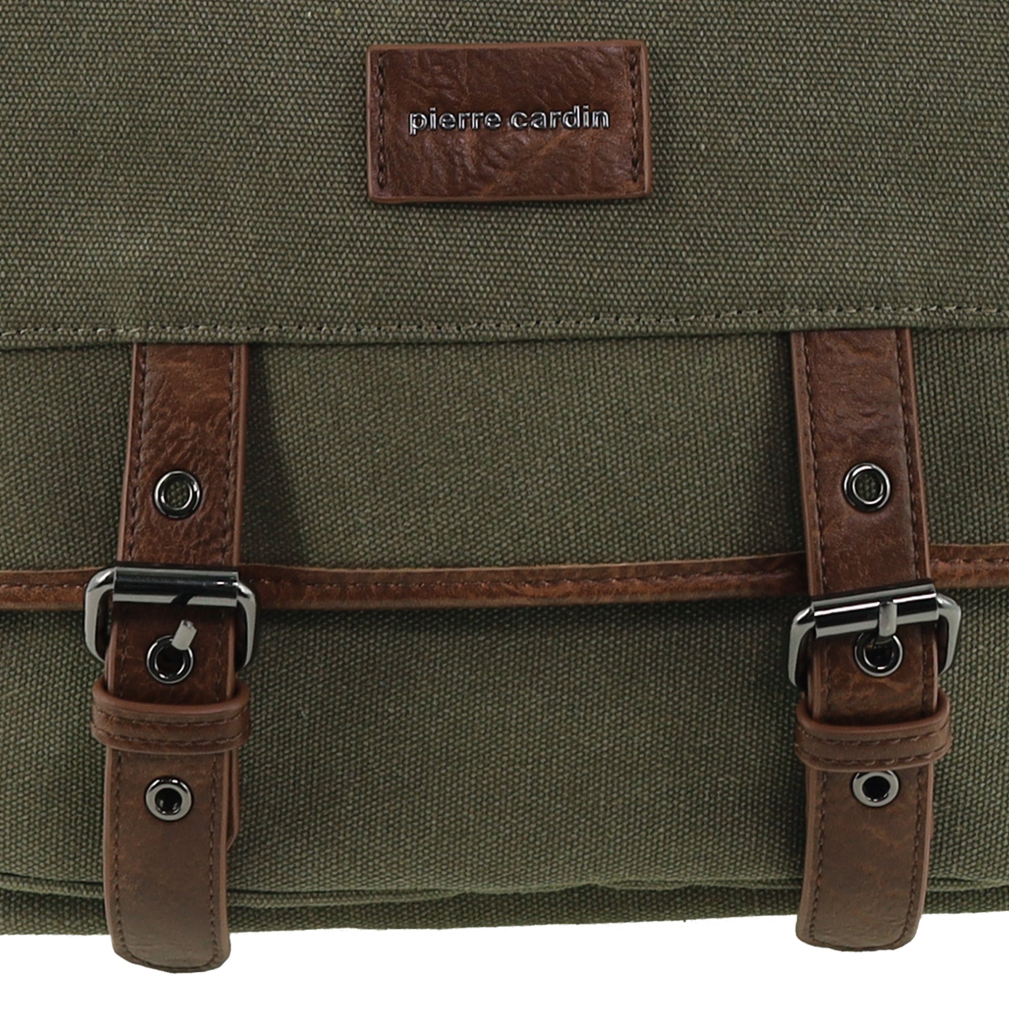 Pierre Cardin Canvas Buckle Satchel