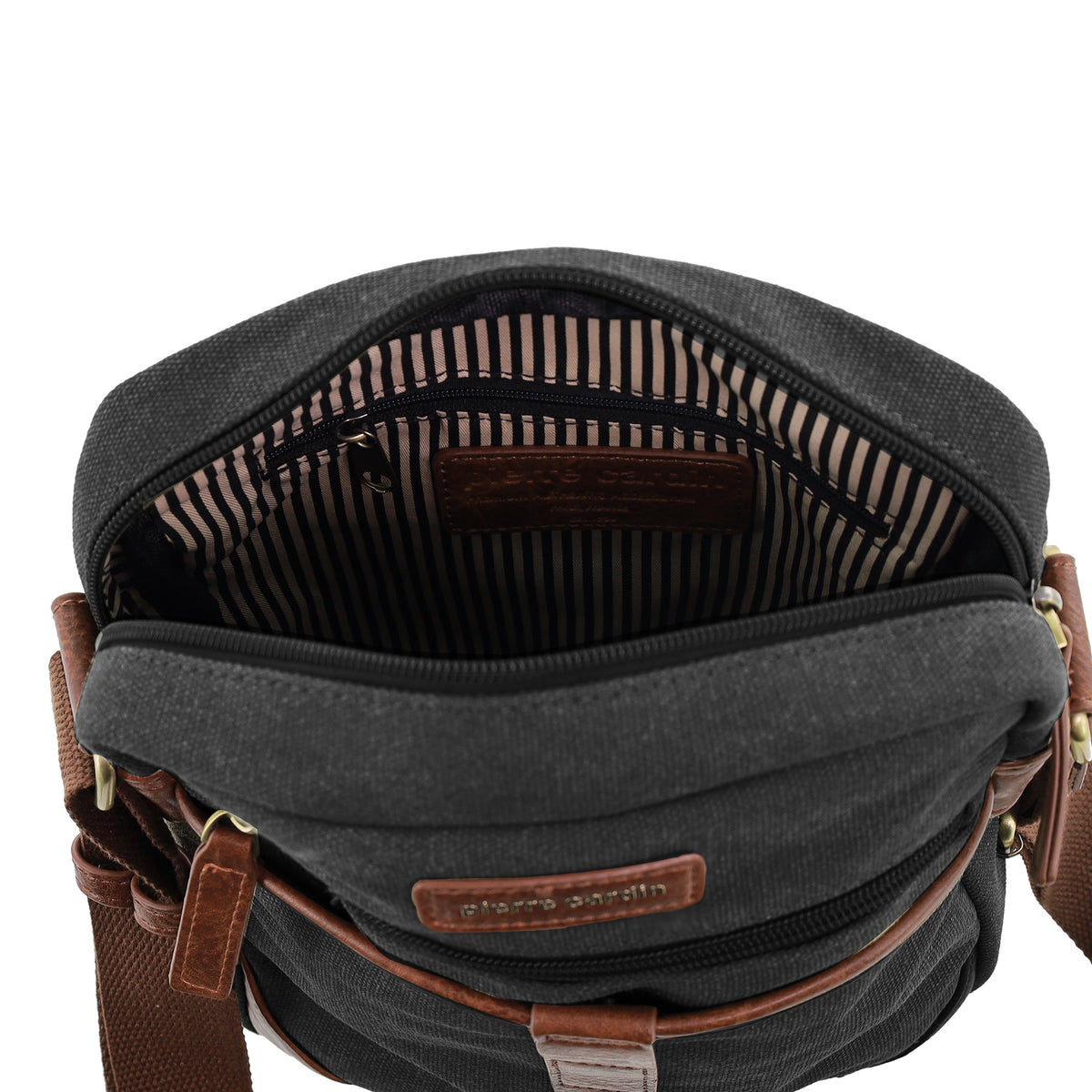 Pierre Cardin Canvas Crossbody Bag