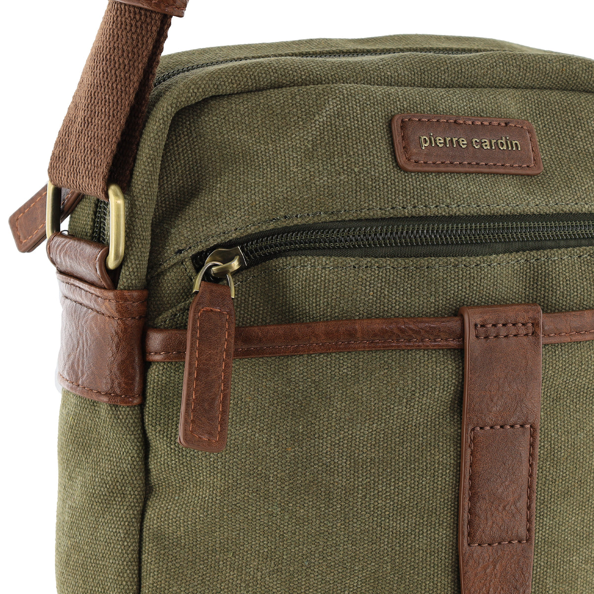 Pierre Cardin Canvas Crossbody Bag