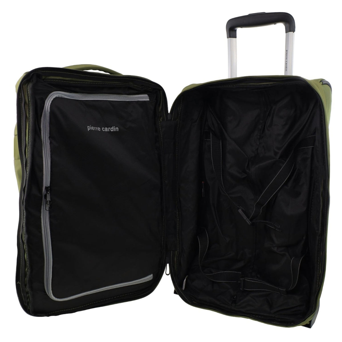 Pierre Cardin 61cm MEDIUM Soft Shell Trolley Case in Olive