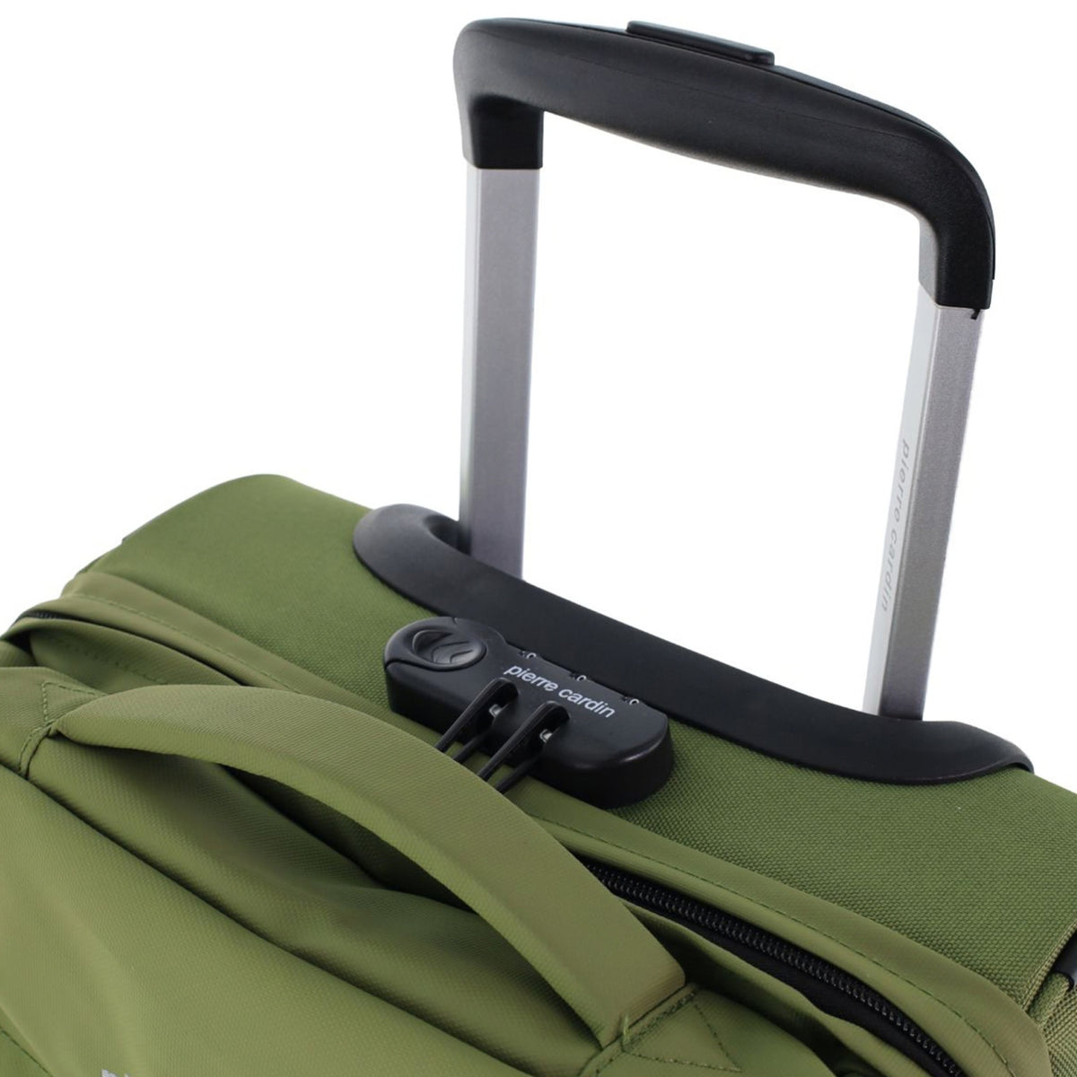 Pierre Cardin 61cm MEDIUM Soft Shell Trolley Case in Olive