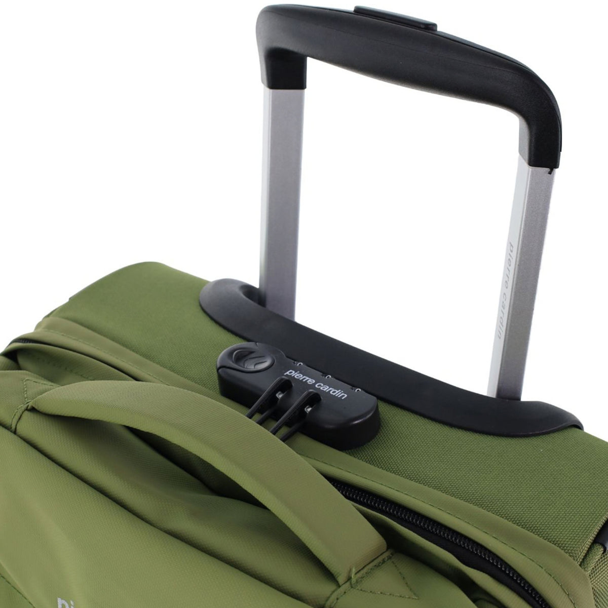 Pierre Cardin 50cm CABIN Soft Shell Trolley Case in Olive