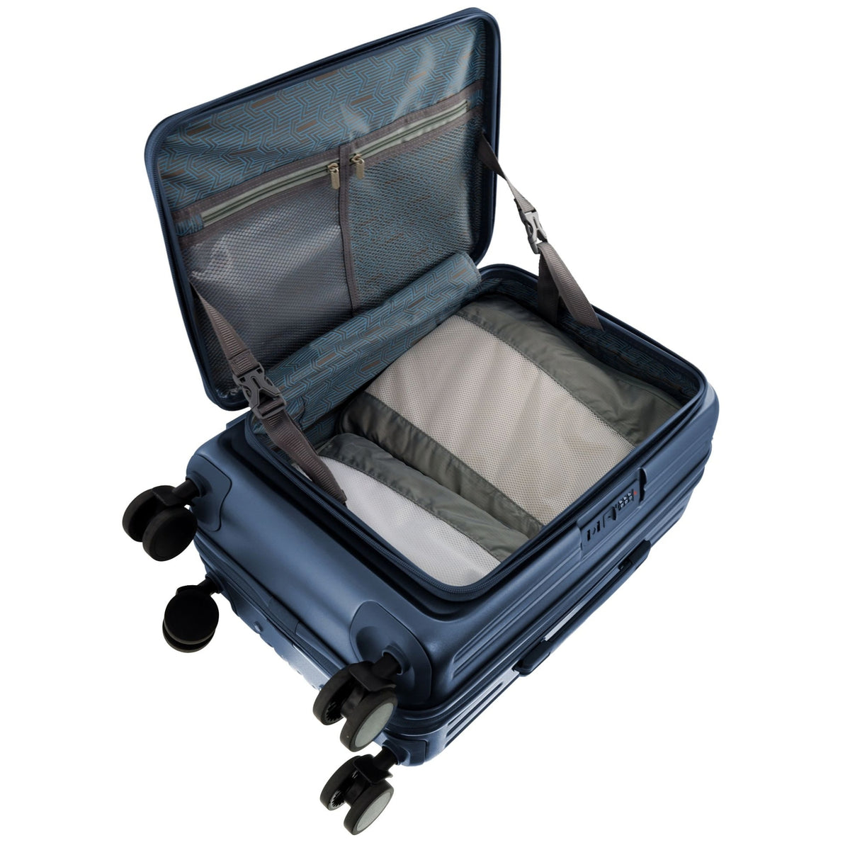 Pierre Cardin Escapade 55cm CABIN Hard Shell Case in Steel