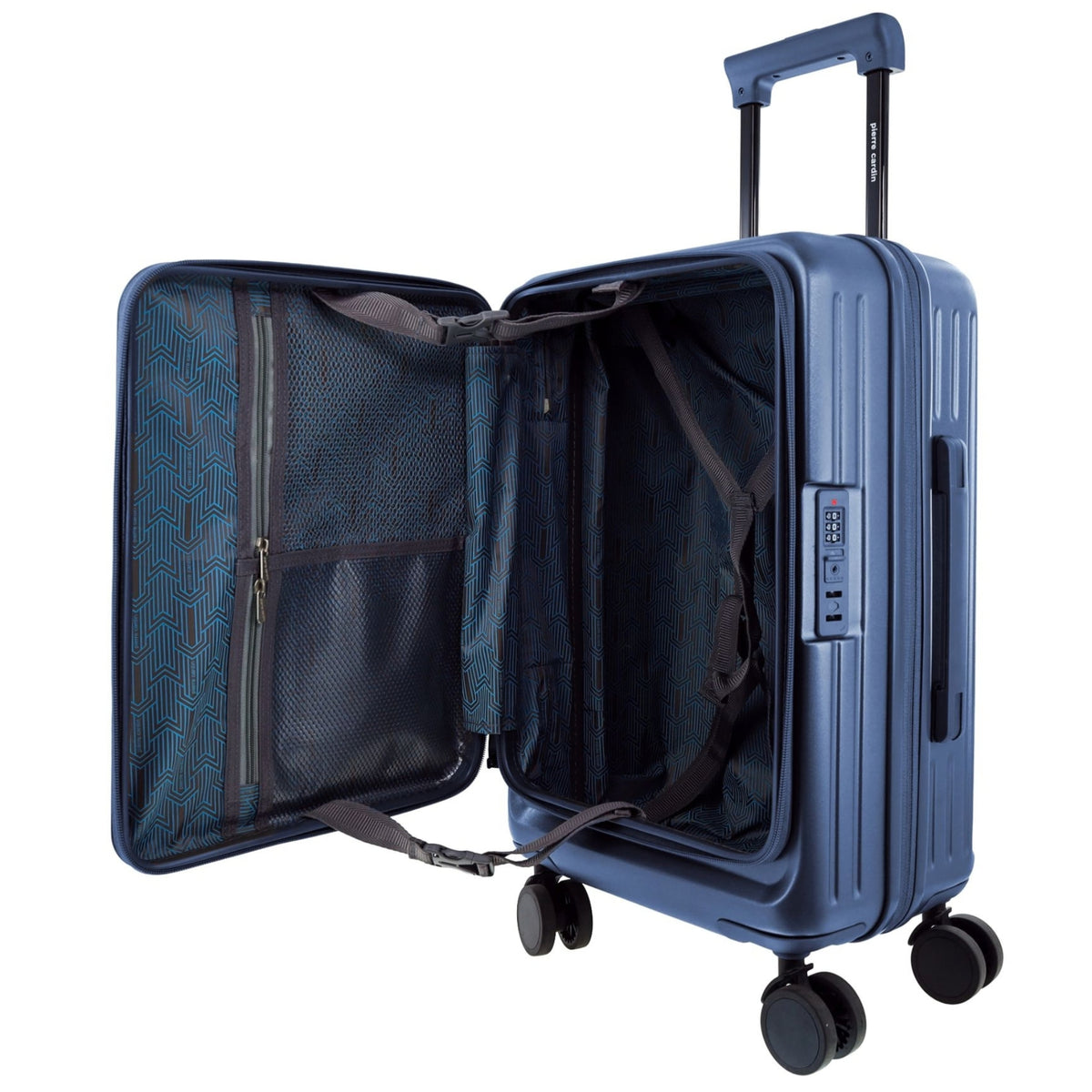 Pierre Cardin Escapade 55cm CABIN Hard Shell Case in Steel