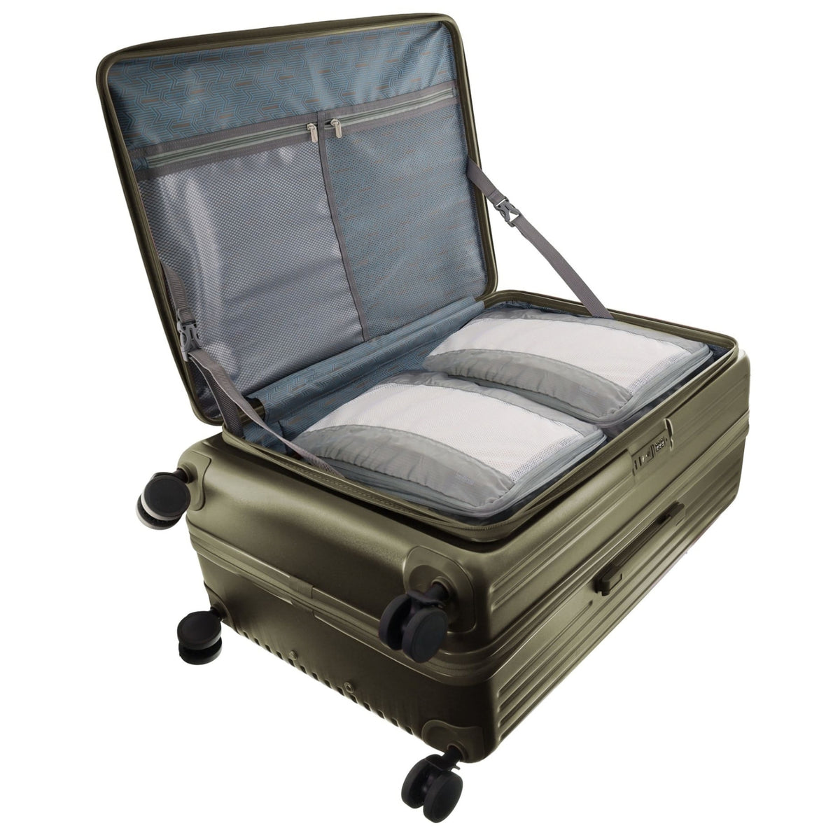 Pierre Cardin Escapade 81cm LARGE Hard Shell Case in Khaki