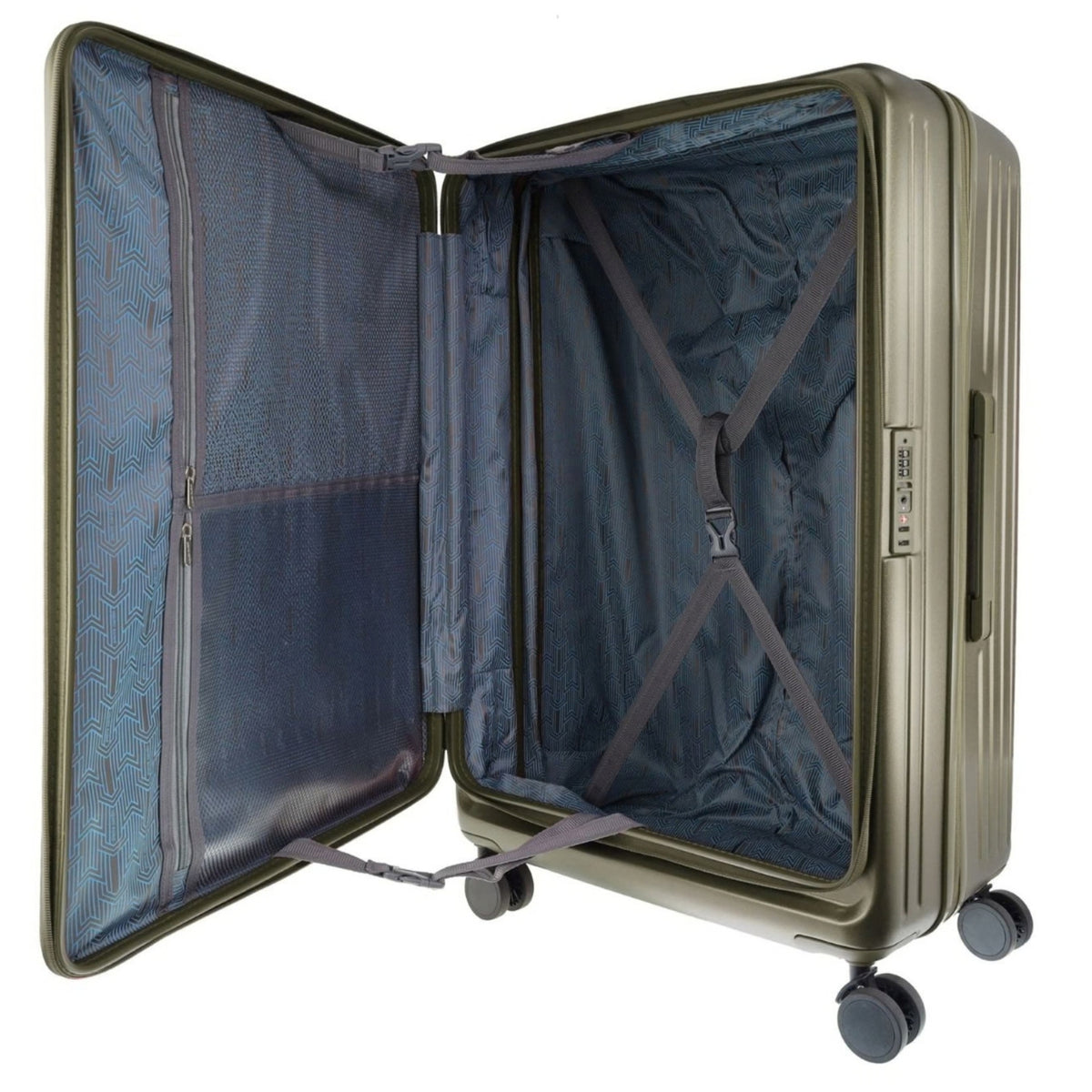 Pierre Cardin Escapade 81cm LARGE Hard Shell Case in Khaki