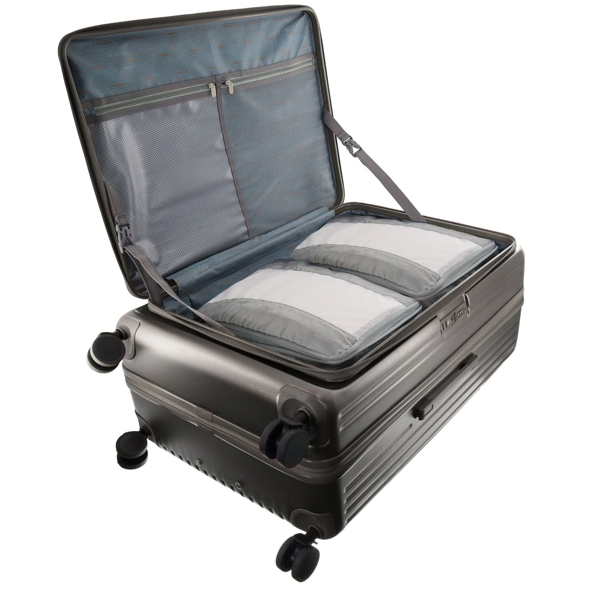 Pierre Cardin Escapade 81cm LARGE Hard Shell Case in Pewter