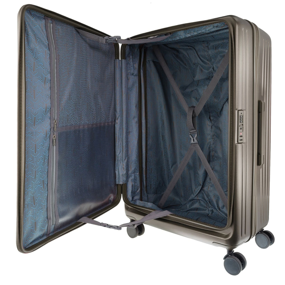 Pierre Cardin Escapade 81cm LARGE Hard Shell Case in Pewter
