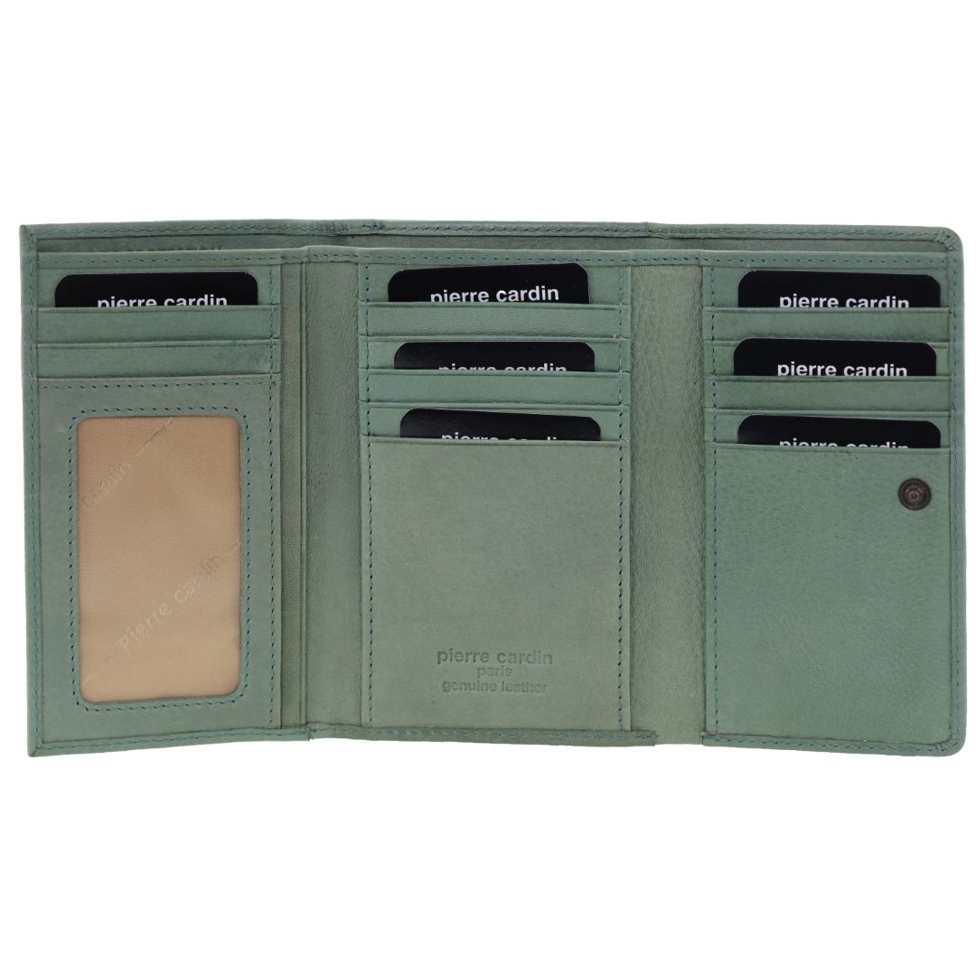 Pierre Cardin Leather Ladies Tri-Fold Wallet
