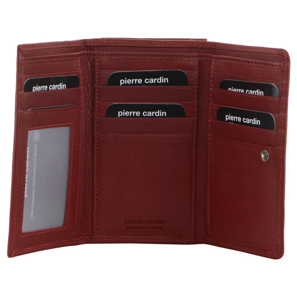 Pierre Cardin Leather Ladies Tri-Fold Wallet