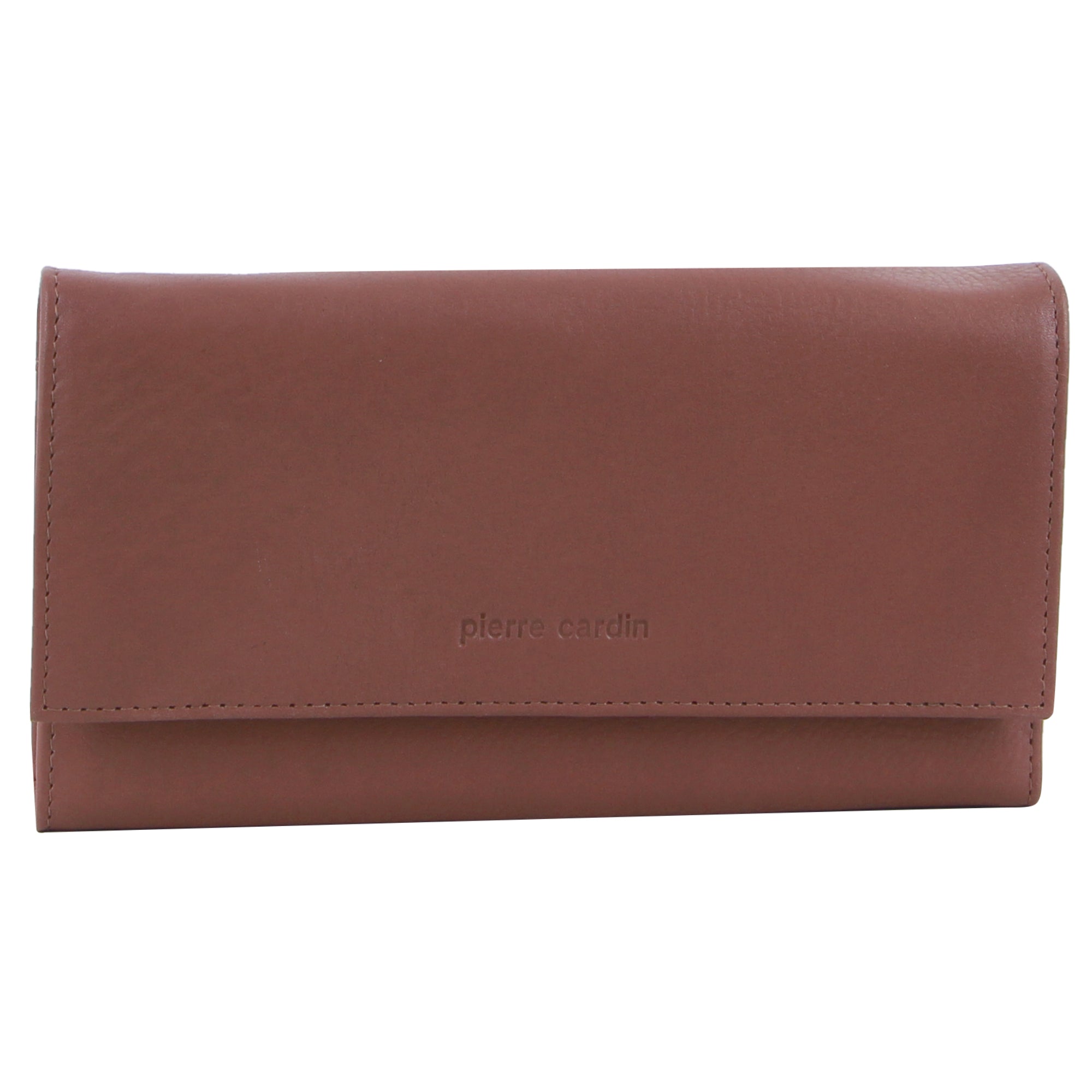 Pierre Cardin Rustic Leather Ladies Wallet in Red