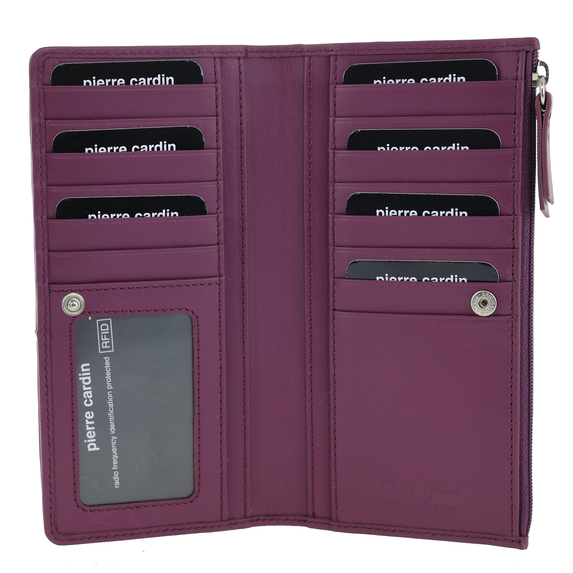 Pierre Cardin Genuine Ladies Leather Bi-Fold Wallet