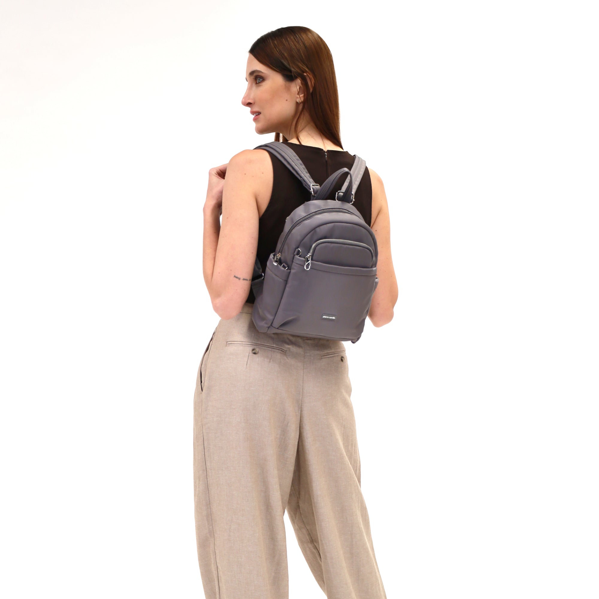 Pierre Cardin Nylon Anti-Theft Backpack