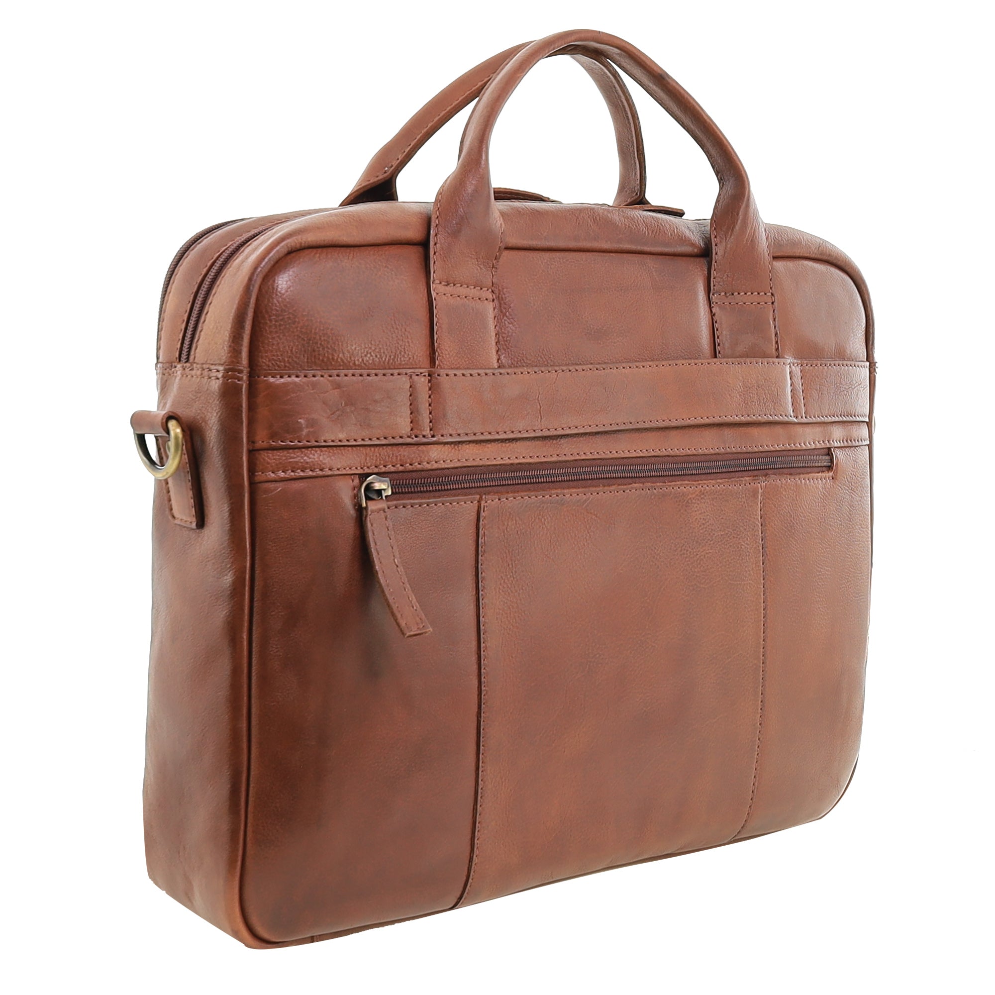 Pierre Cardin Rustic Leather Computer Bag