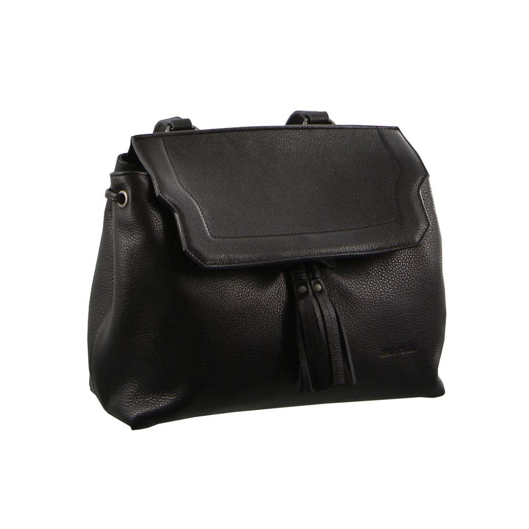 Pierre Cardin Leather Backpack in Black