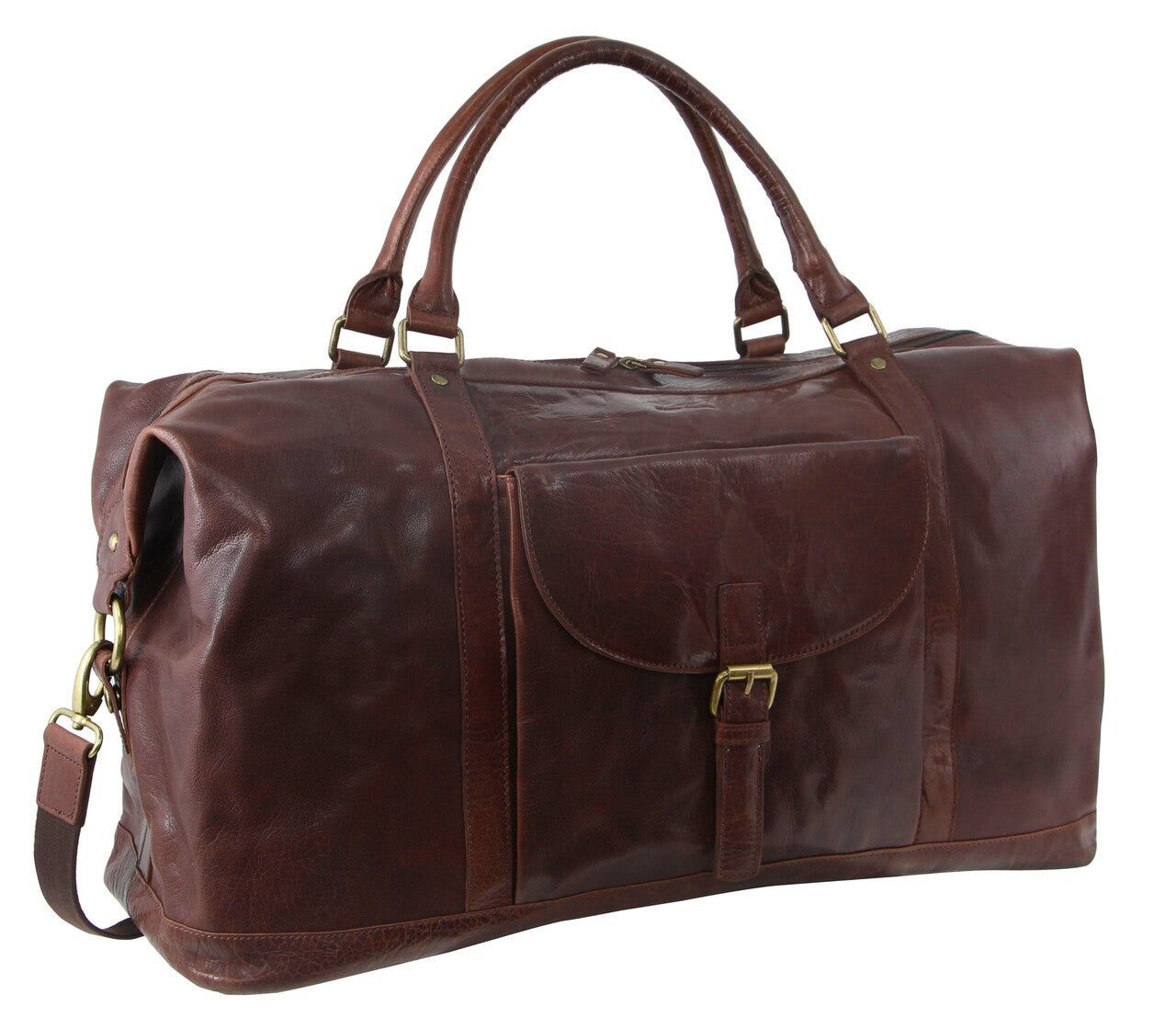 Pierre Cardin Rustic Leather Business/Overnight Bag