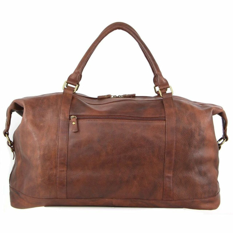Pierre Cardin Rustic Leather Business/Overnight Bag
