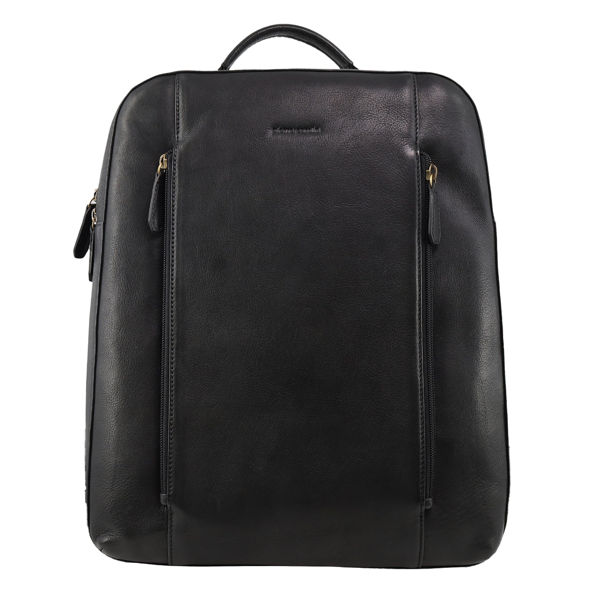 Pierre Cardin Men's Leather Functional Business/Laptop Backpack