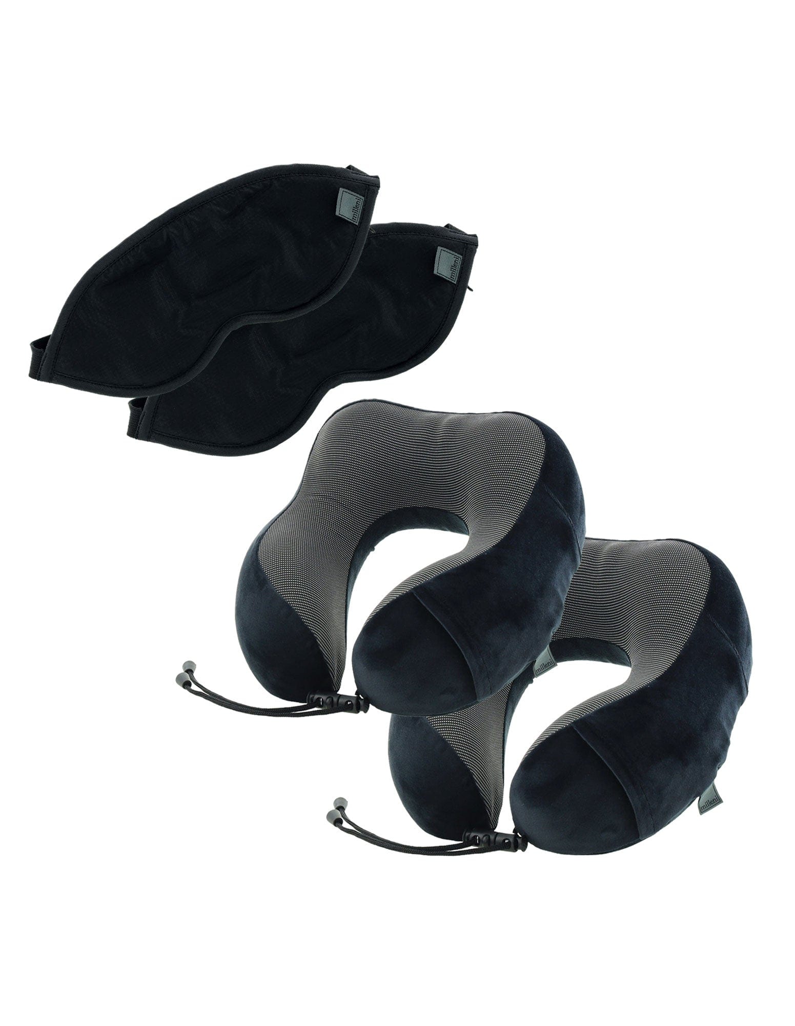 Travel Accessories MT SLEEP EASY PACK Milleni Travel Couples Sleeping Pillows & Eye Masks Travel Pack