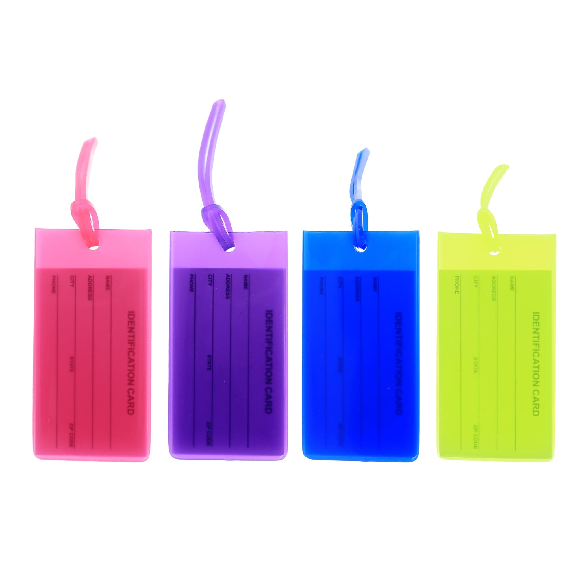 Jelly Luggage Tags (4 PK)