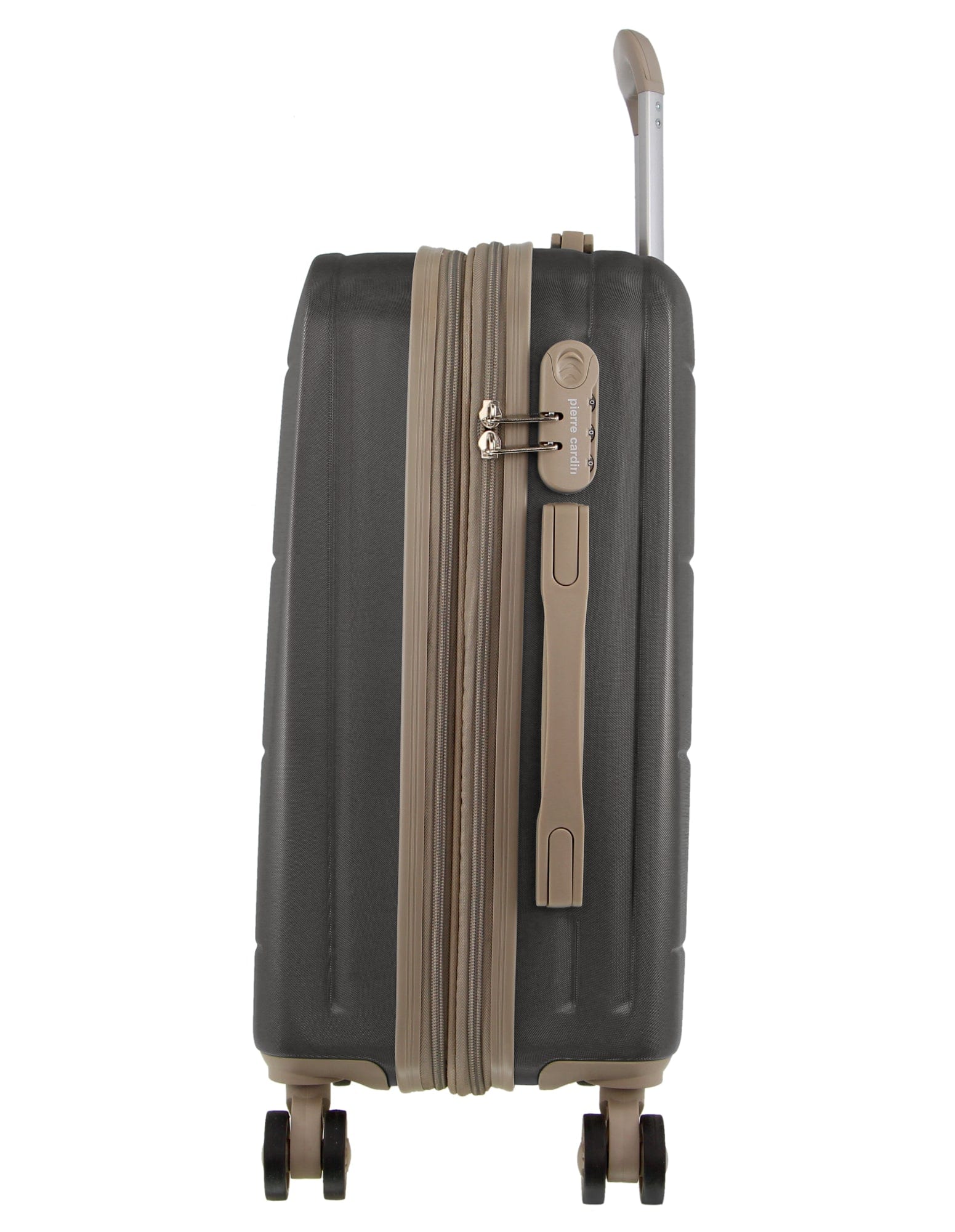 Luggage & Bags PC 3551LC GRAPH+PC3761 Pierre Cardin Graphite Hard LARGE and CABIN Bundle 2-Piece Set + Assorted Luggage Tag