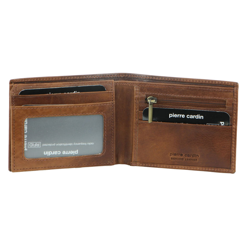 Pierre Cardin Italian Leather Bi-Fold Wallet (PC1162)