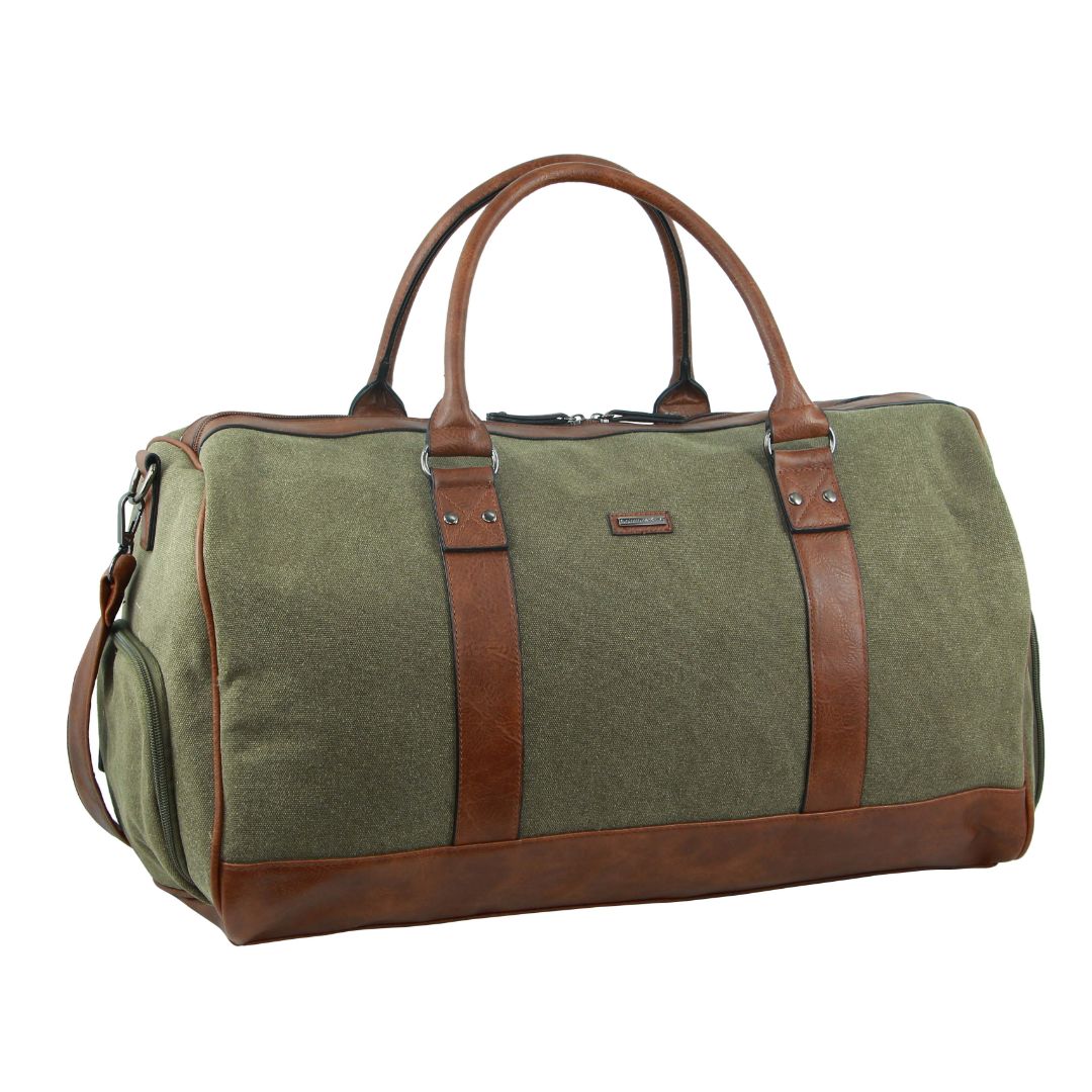 Pierre Cardin Canvas Overnight Duffle Bag