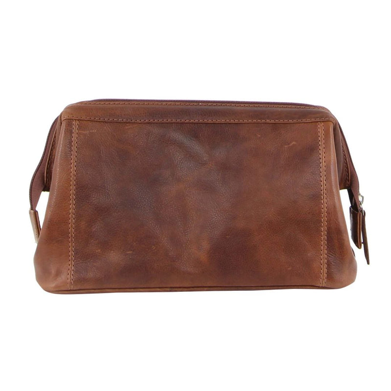 Pierre Cardin Rustic Leather Toiletry Bag